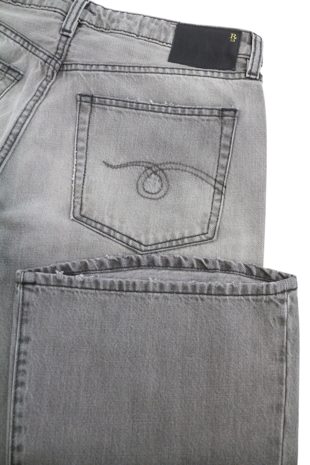 R13 JOAN CROPPED FLARE 28 Ashen Black Jeans 90041 Size 28" / US 6 / IT 42 - 5 Thumbnail