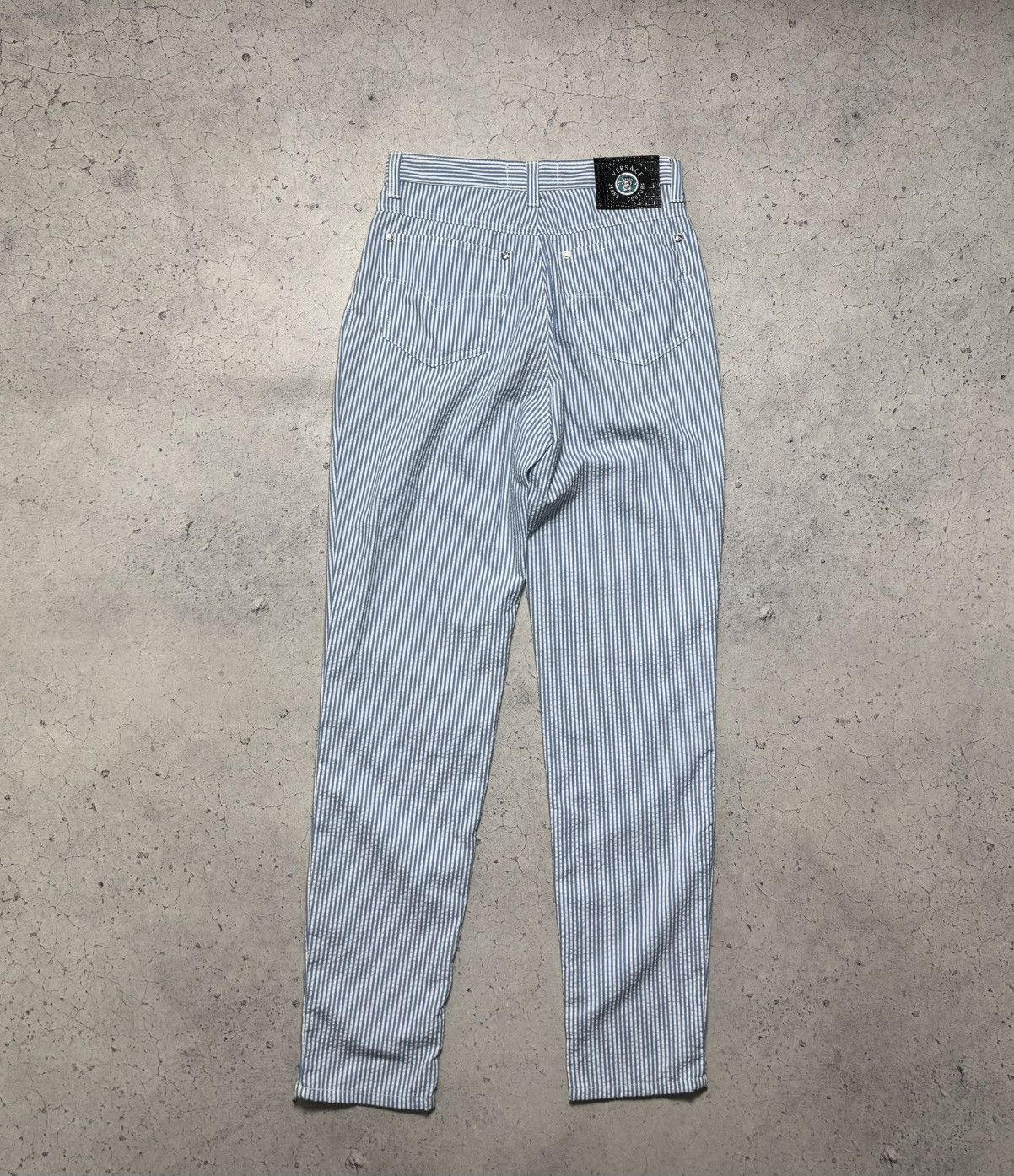 Versace Jeans Couture Versace Jeans Couture Striped Blue Luxury Pants Trousers Size US 31 - 13 Thumbnail