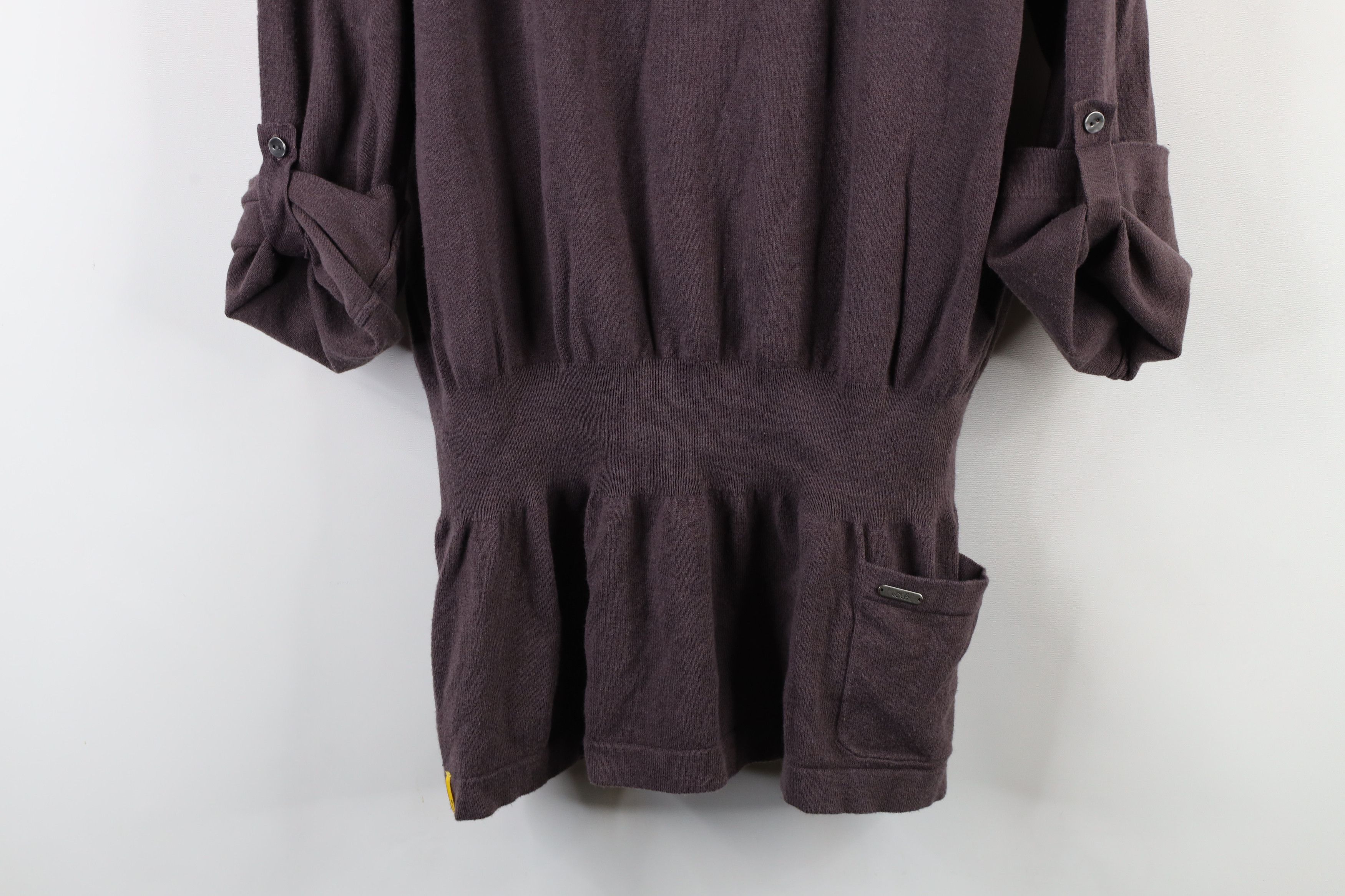 Vintage Y2K Lole Blend Knit Roll Sleeve Babydoll Sweater Purple Size XL / US 12-14 / IT 48-50 - 3 Thumbnail