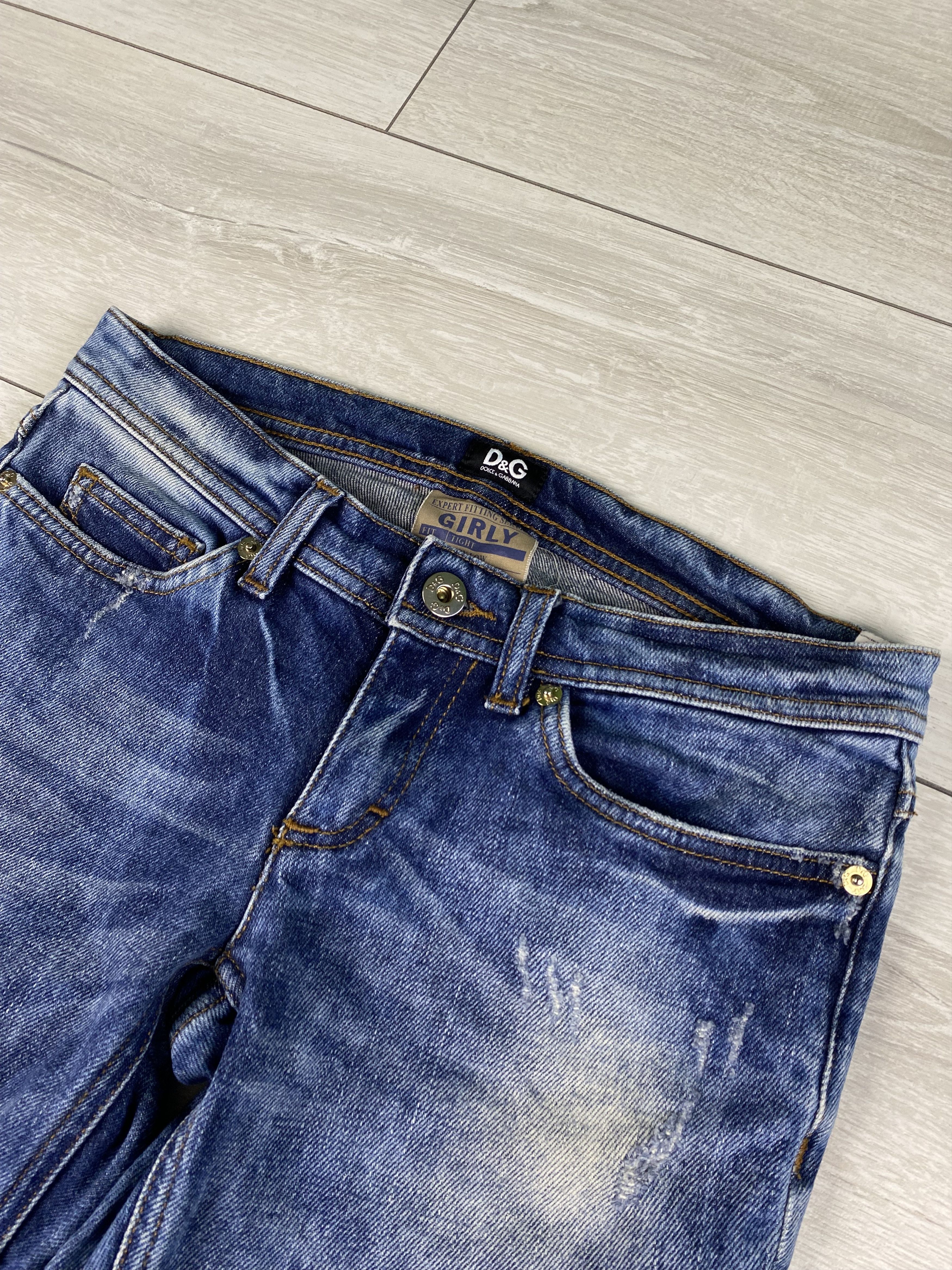 Dolce & Gabbana Rare vintage Dolce & Gabbana women distressed washed jeans Size 24" / US 00 / IT 34 - 5 Thumbnail