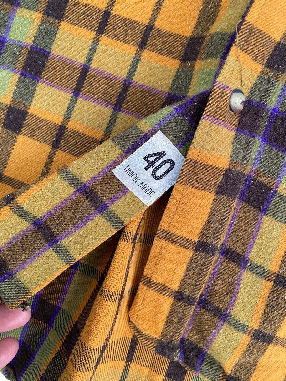 Vintage Vtg Burghscott Wool Flannel Button Up Size US L / EU 52-54 / 3 - 6 Thumbnail