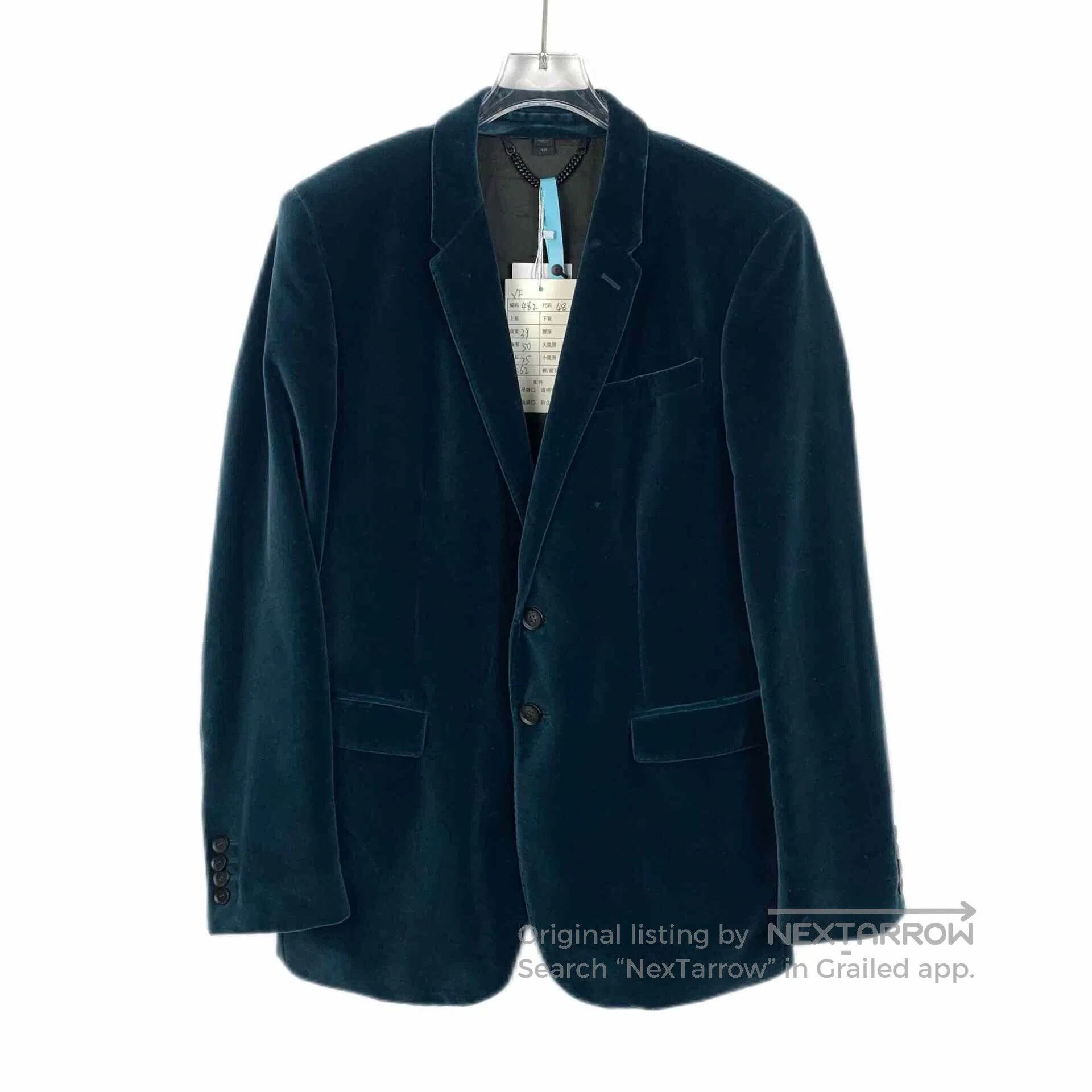 Burberry Prorsum Burberry Prorsum Blue Cotton Suede Lapel Blazer. Size US M / EU 48-50 / 2 - 1 Thumbnail