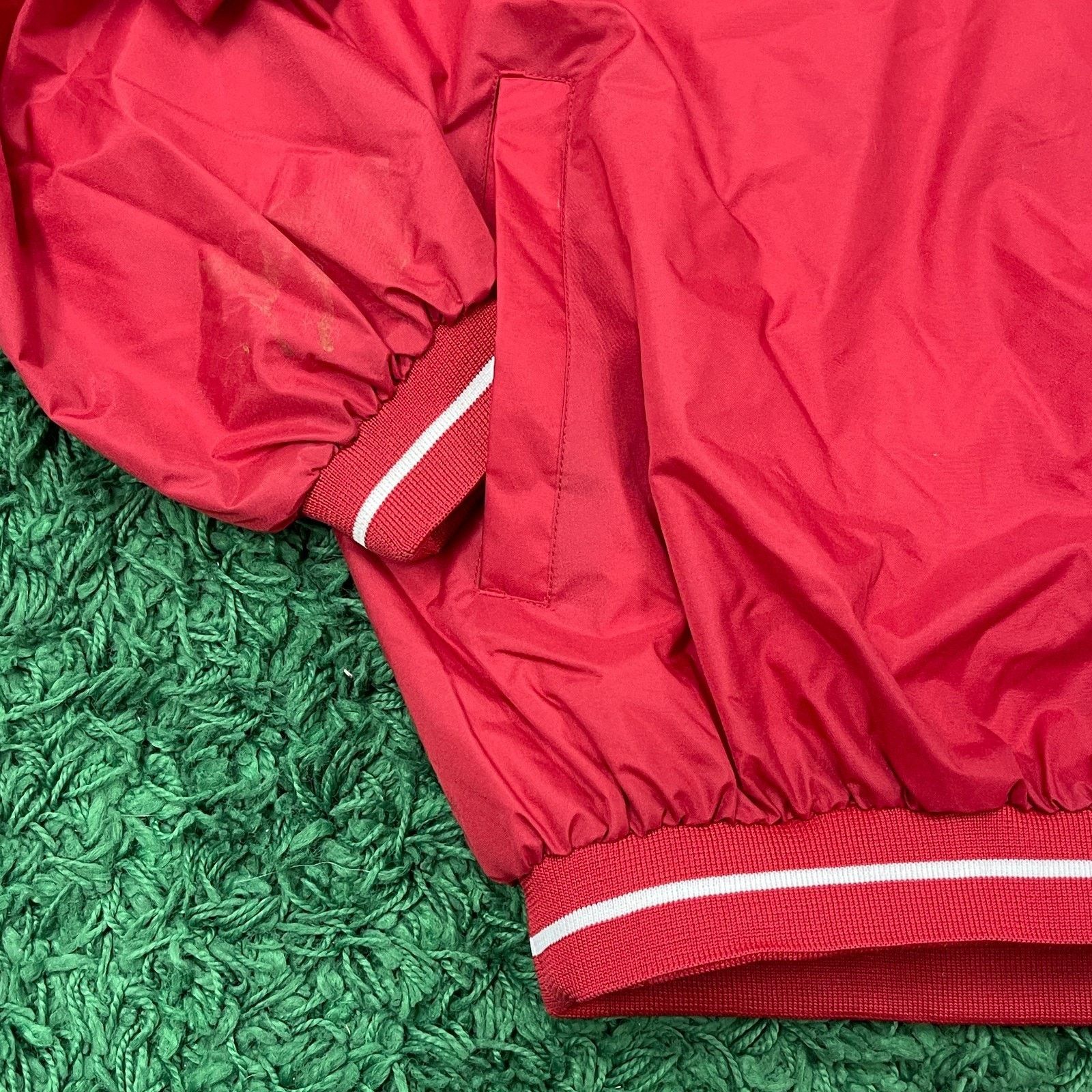 Vintage Vintage New Rawlings Pullover Warm Up Jacket Red Medium Size US M / EU 48-50 / 2 - 6 Thumbnail