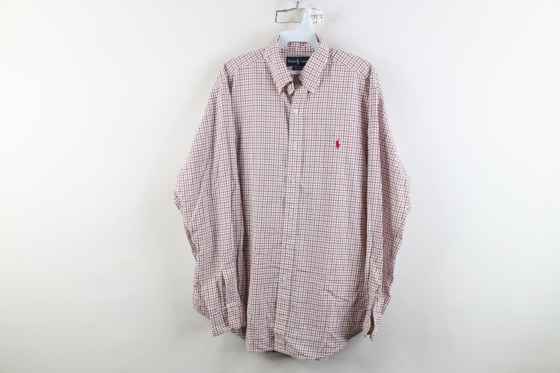 Polo Ralph Lauren Vintage 90s Ralph Lauren Oxford Collared Button Down Shirt Size US L / EU 52-54 / 3 - 1 Thumbnail