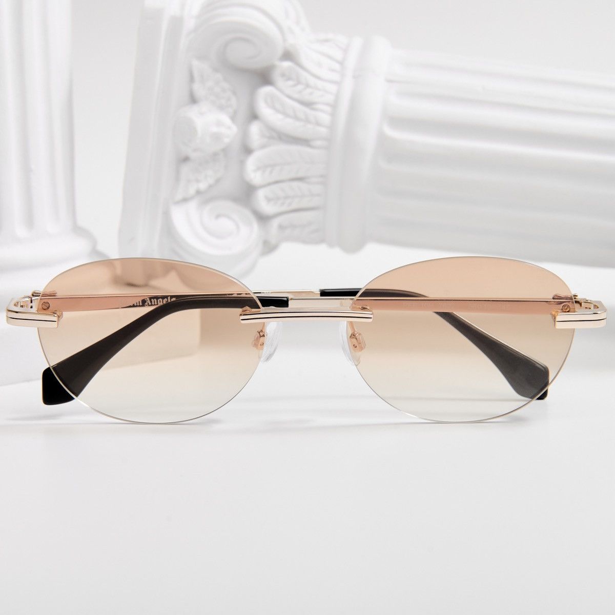 Palm Angels PALM ANGELS CRYSTAL GOLD ORANGE GRADIENT SUNGLASSES Size ONE SIZE - 6 Thumbnail