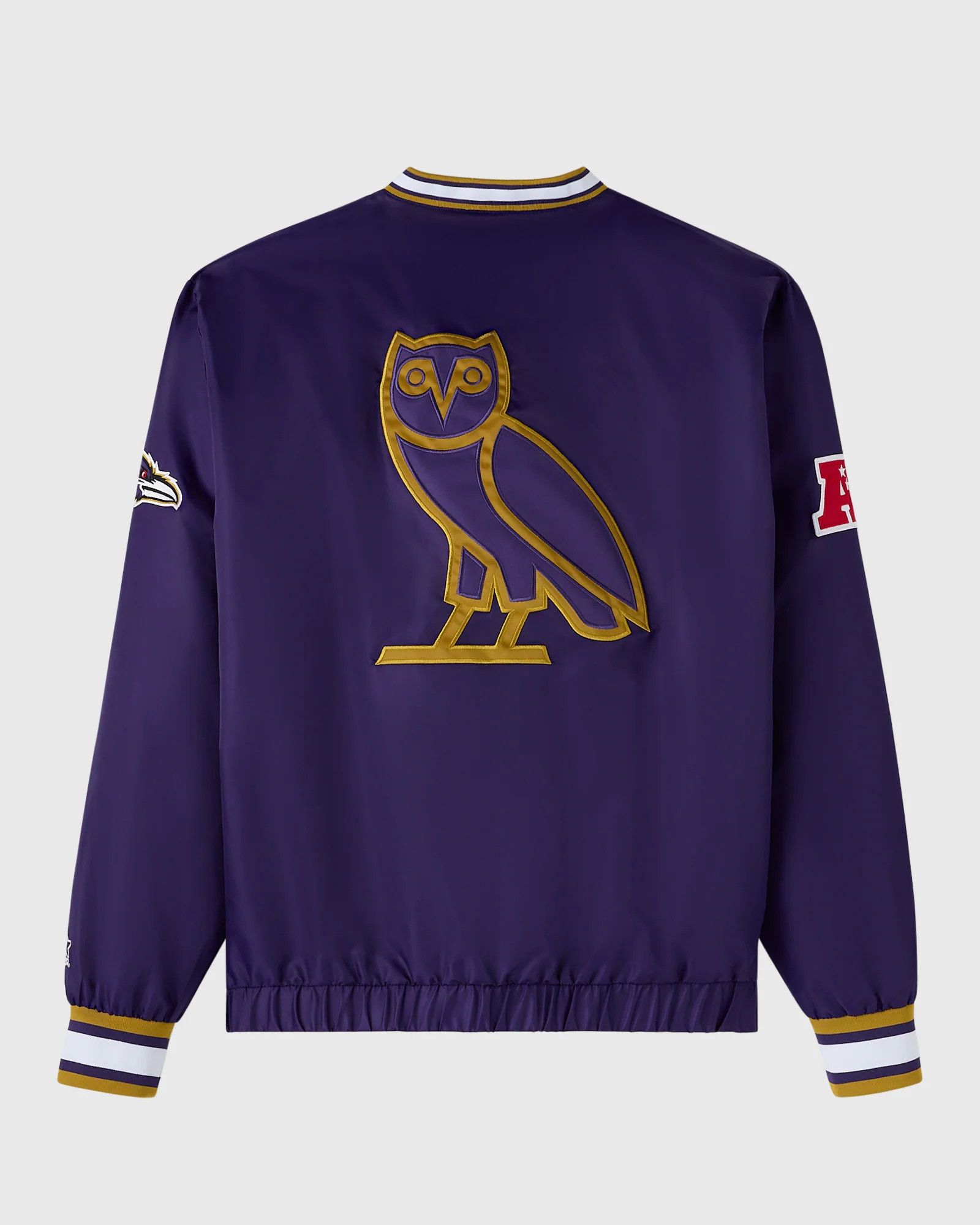 Drake OVO x NFL BALTIMORE RAVENS STARTER TRAINER PULLOVER JACKET Size US M / EU 48-50 / 2 - 8 Thumbnail