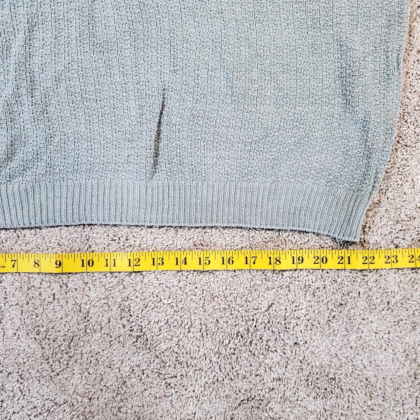 Van Heusen VINTAGE Van Heusen Sweater Mens L Green Chunky Knit Fisherman Crew Neck Distressed USA 80s Classic Fall All Seasons Pullover Mens Size US L / EU 52-54 / 3 - 6 Thumbnail