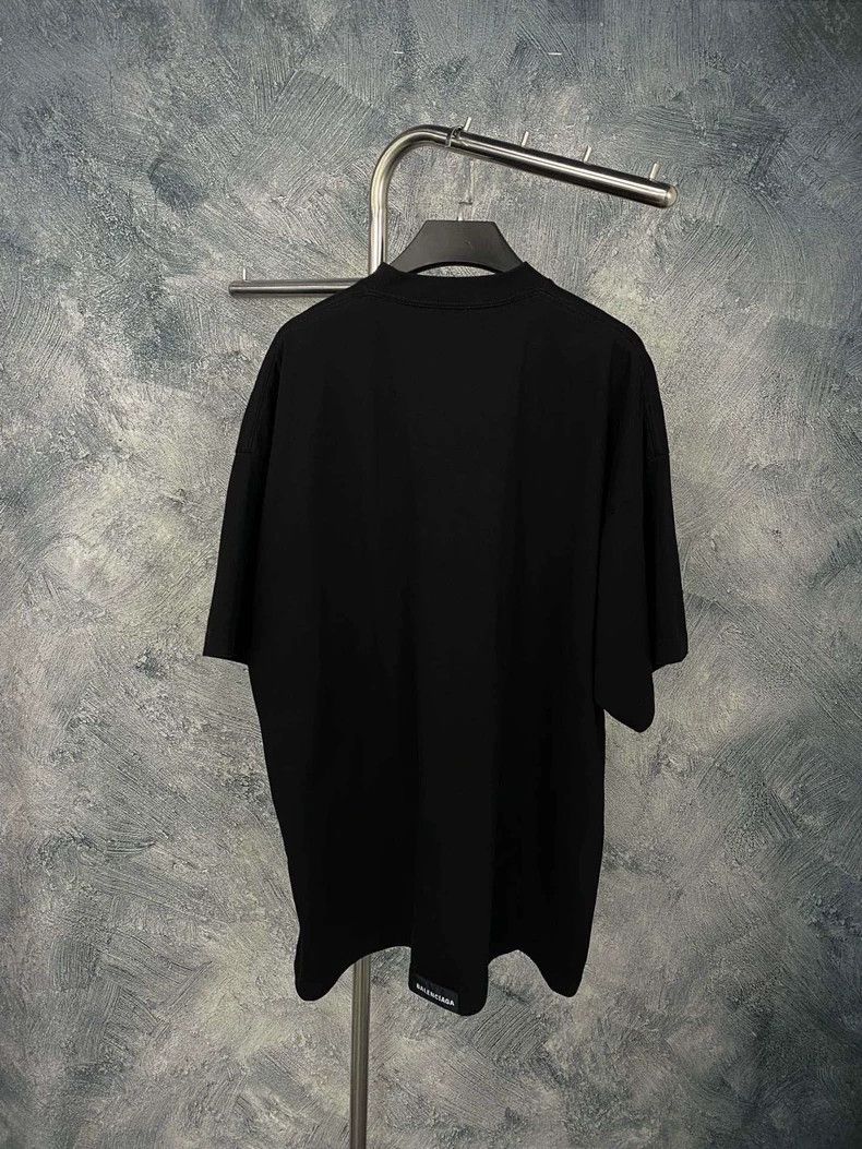 Balenciaga Balenciaga Black round neck short sleeve Size US M / EU 48-50 / 2 - 3 Thumbnail