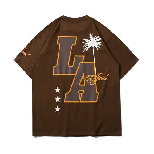 Other L.A Palm Tree Print Graphic Short Sleeve T-Shirt Size US XL / EU 56 / 4 - 2 Thumbnail