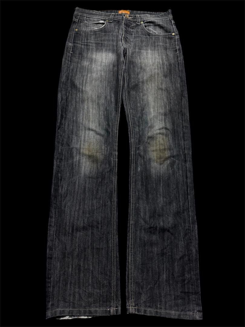 Vintage Vintage Japanese Mudwash Distressed Sick Denim Jean Straight Size US 32 / EU 48 - 1 Thumbnail