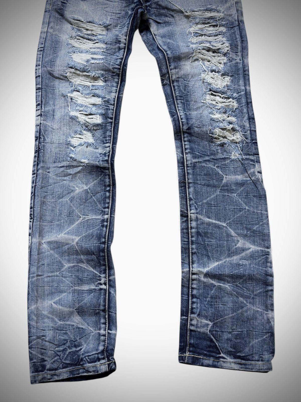 Japanese Brand 2000’s Bless Tokyo - Japanese Archive Punk Distressed Jeans Size 27" / US 4 / IT 40 - 5 Thumbnail