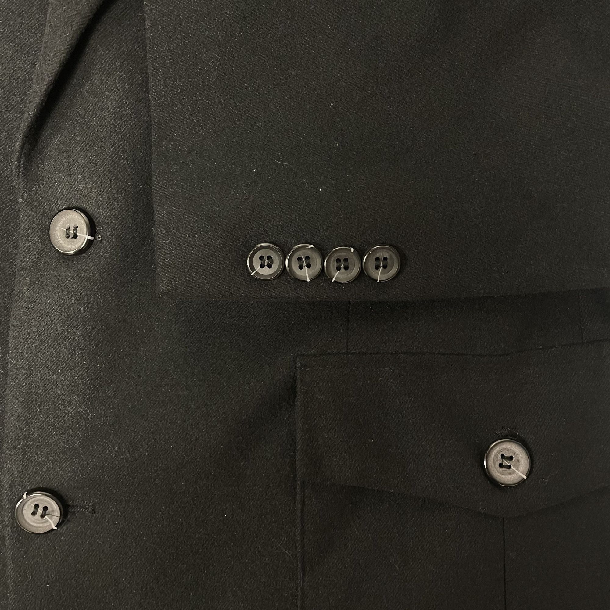 Other Liena Uomo Black SAFARI STYLE Sport Coat MODERN Jacket Size 42R - 7 Thumbnail