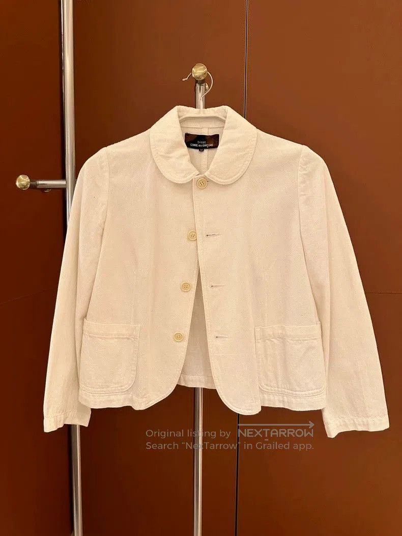 Comme des Garcons Comme des Garcons Tricot White Denim Jacket . Size US M / EU 48-50 / 2 - 1 Thumbnail
