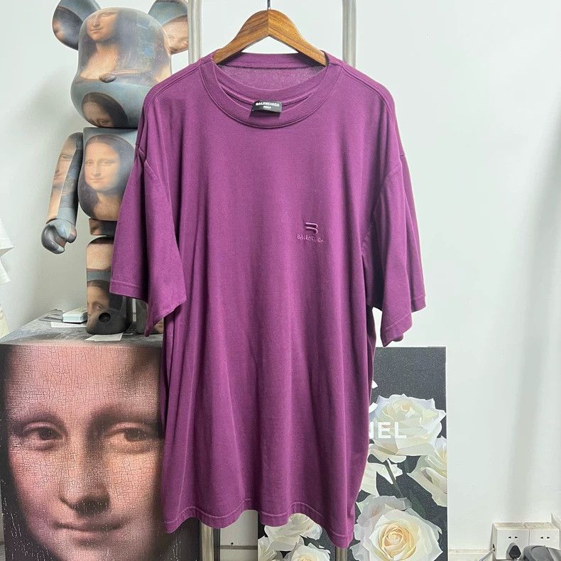 Balenciaga Balenciaga Double Hook Embroidered Tee - dmc Size US XXS / EU 40 - 1 Thumbnail