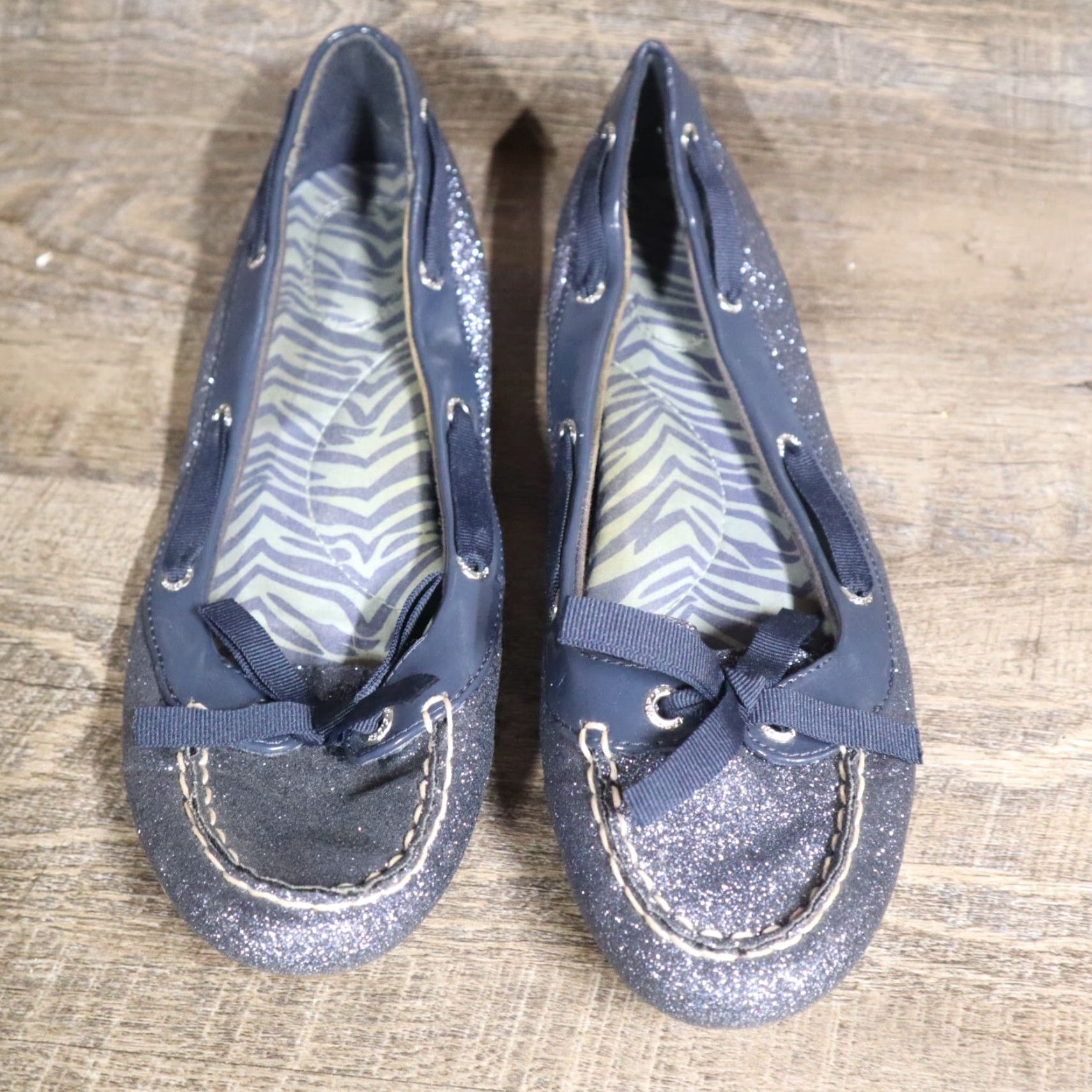 Sperry Sperry Top-Sider Blue Glitter Sparkly Flats Slip On Shoes Loafers Women's 9M Size M / US 6-8 / IT 42-44 - 3 Thumbnail