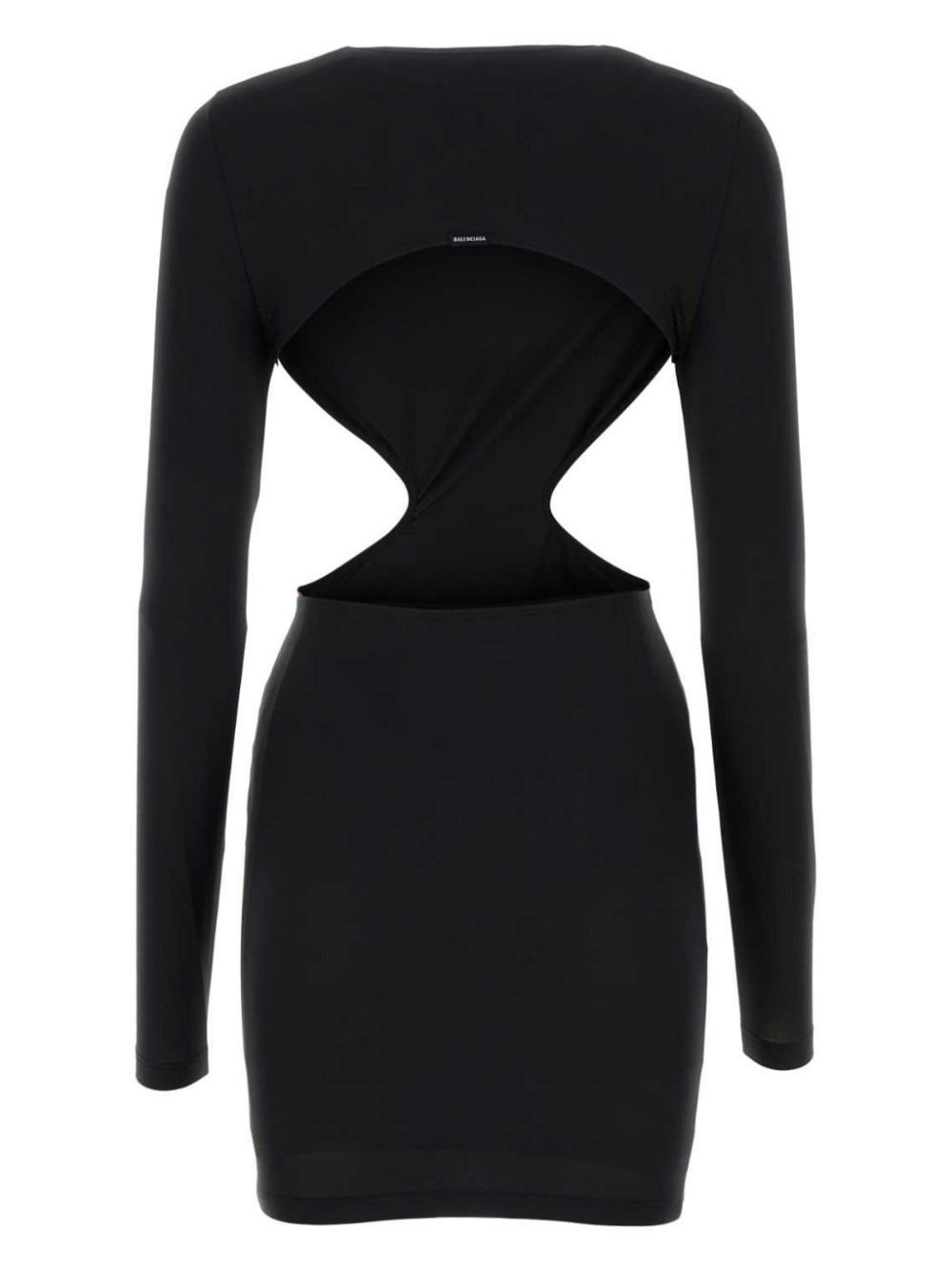 Balenciaga o1s1rm0825 Cut-Out Mini Dress in Black Size S / US 4 / IT 40 - 2 Thumbnail