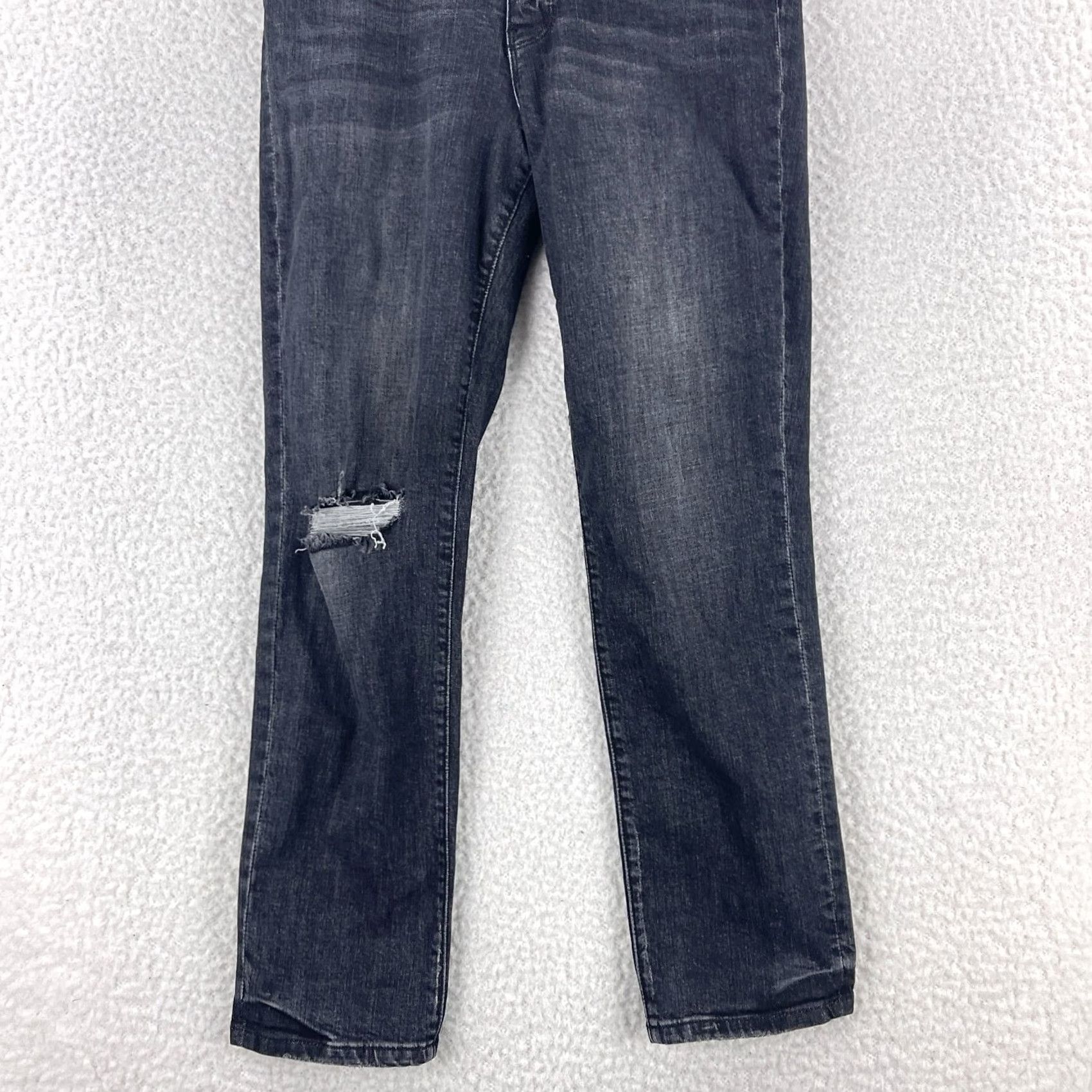 Vintage KUT from the Kloth Reese Ankle Straight Leg Jeans Womens Size 2 Black High-Rise Jeans Size 26" / US 2 / IT 38 - 3 Thumbnail