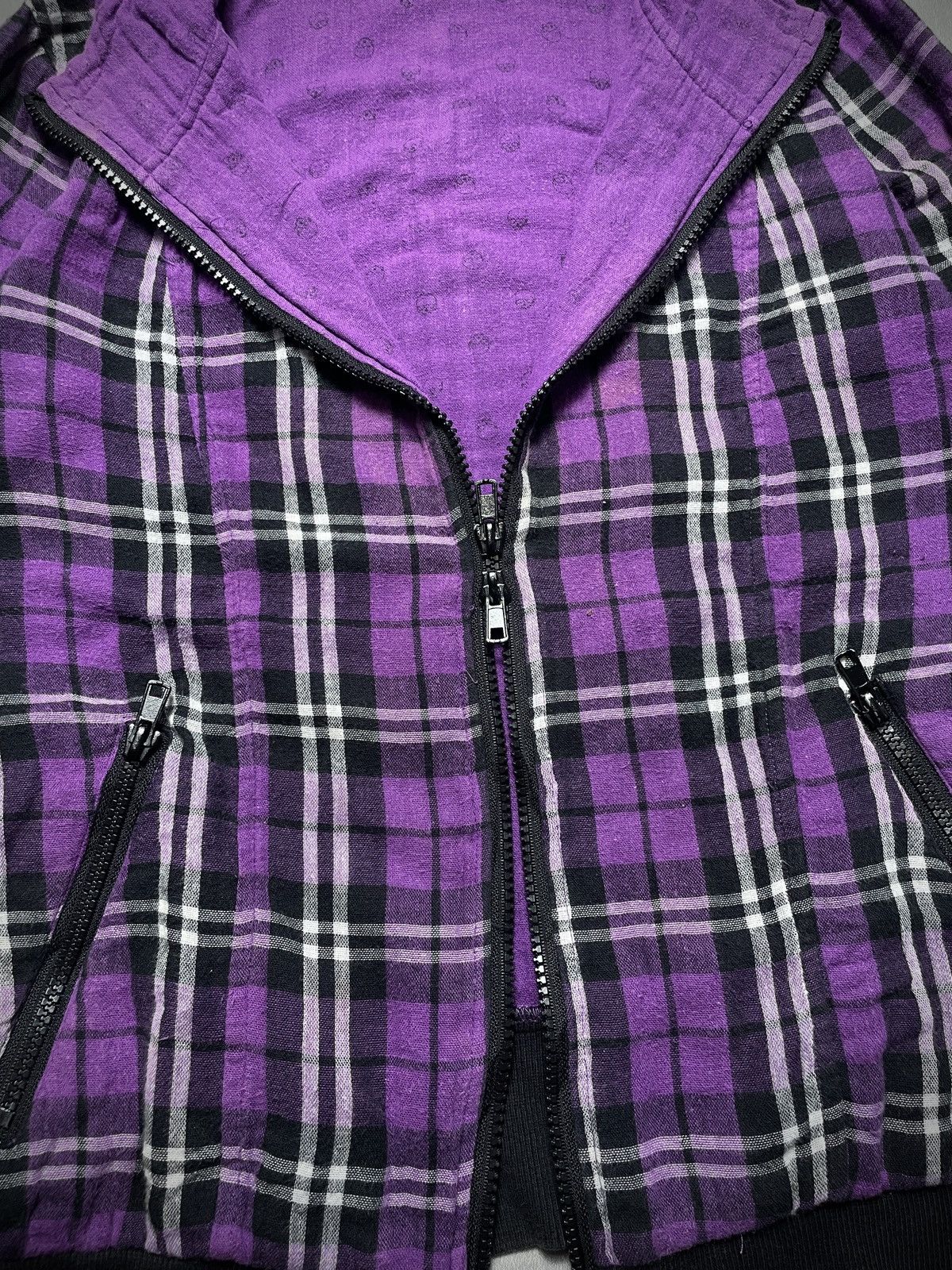 Japanese Brand 2000’s Artemis - LGB Style Plaid Hooded Jacket Size US XS / EU 42 / 0 - 7 Thumbnail
