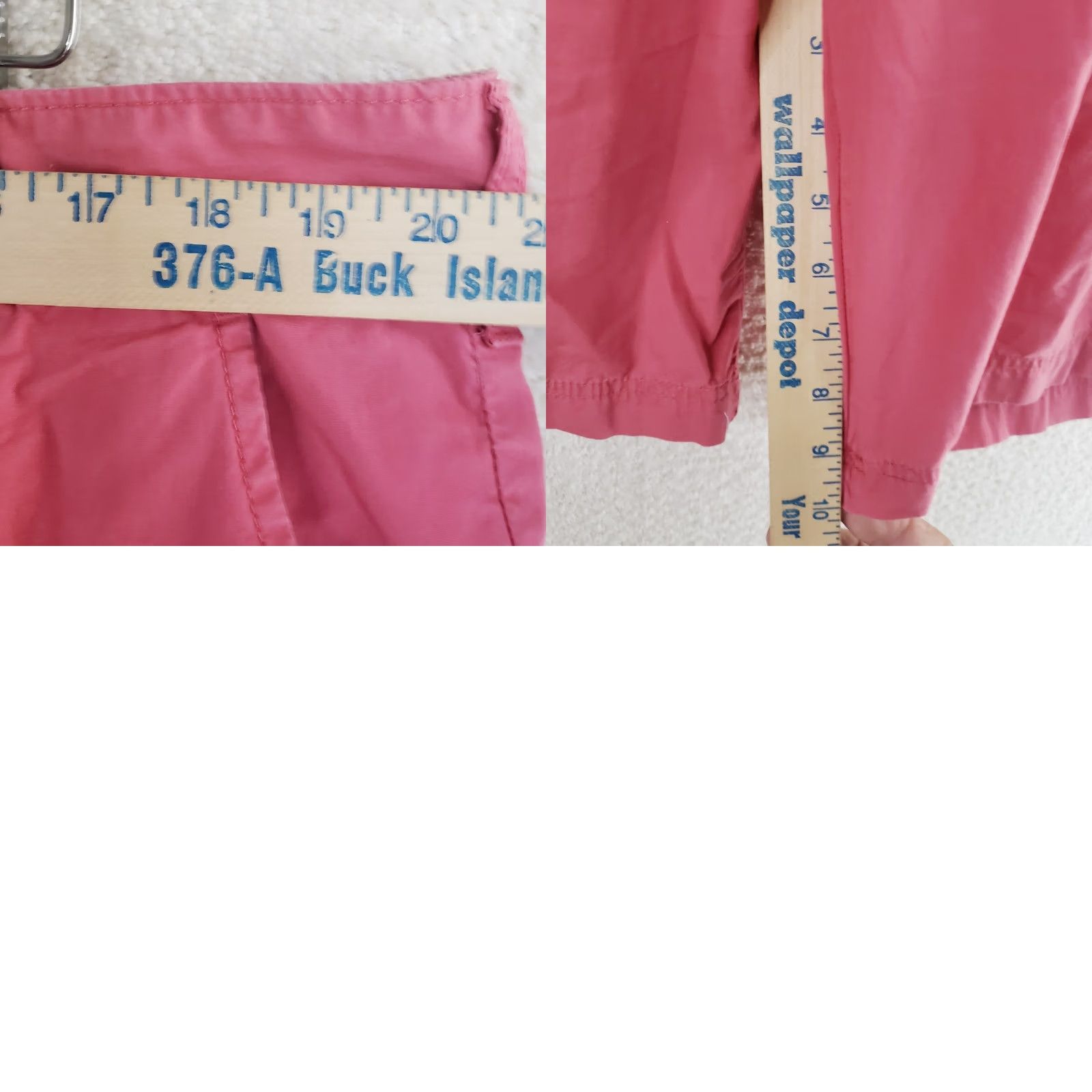 Izod VINTAGE? No — IZOD Saltwater Shorts Coral Pink Flat Front Men 40 Chino Medium Stretch Pocket Cotton Casual Summer" Size US 40 / EU 56 - 9 Thumbnail