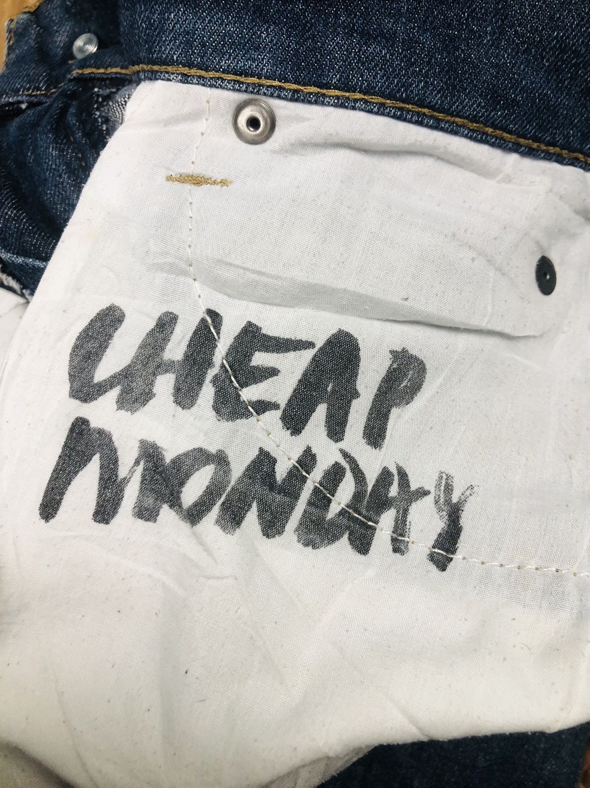 Cheap Monday Authentic Cheap Monday Skull Logo Jeans (40) Size US 29 - 14 Thumbnail