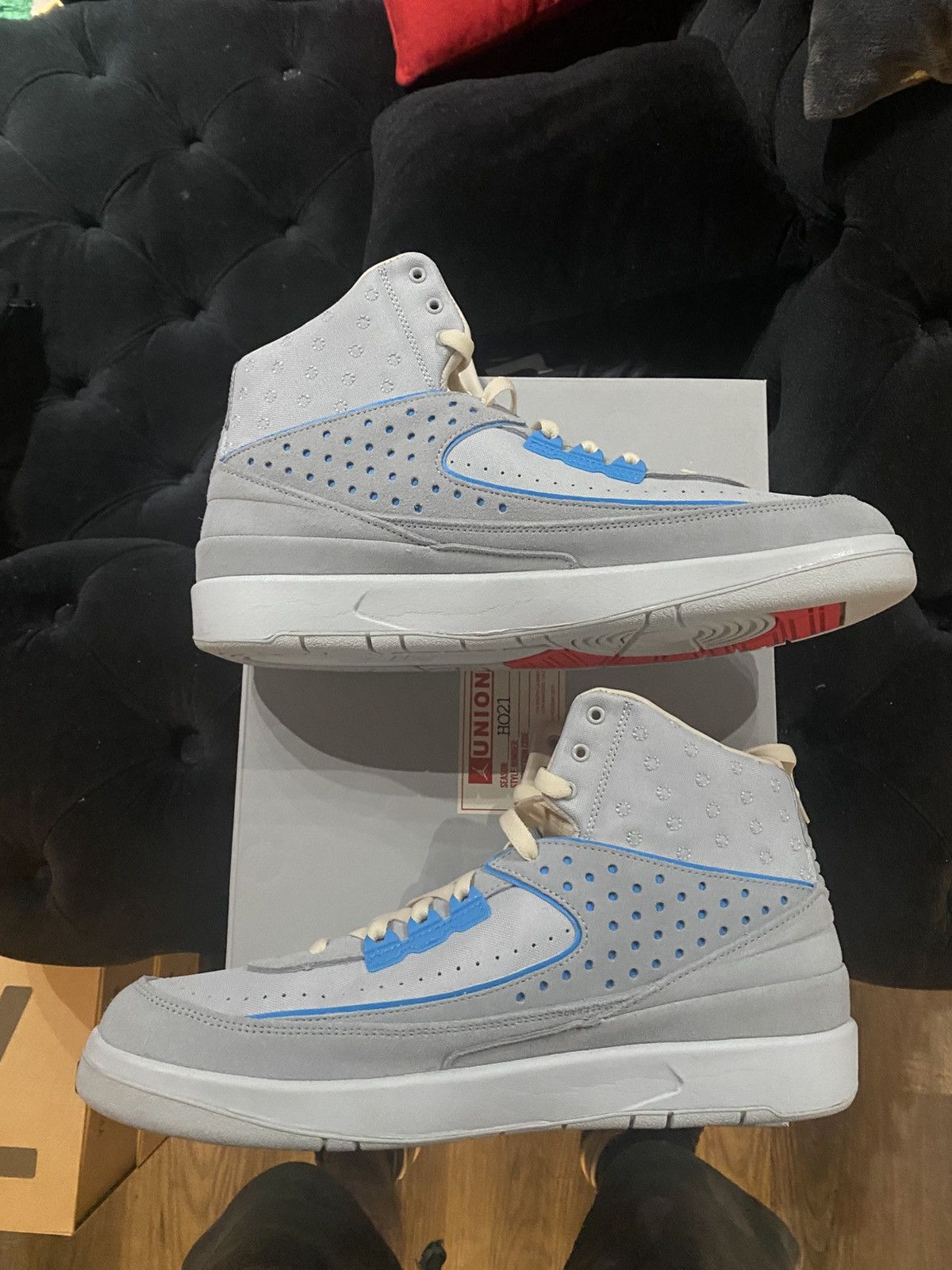 Air Jordan 2 Union Grey Fog DN3802-001 Men Size 12 Used