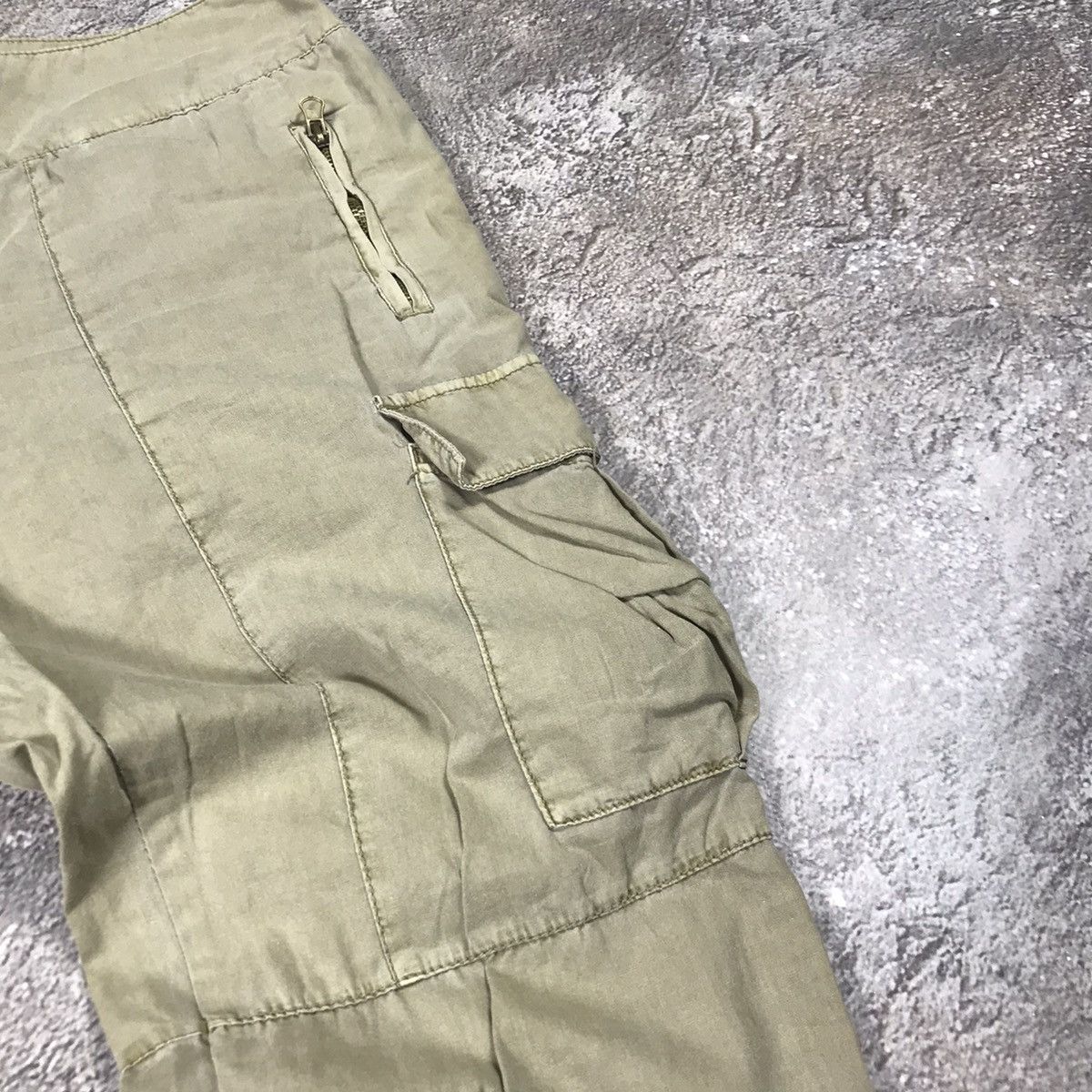 Vintage Vintage 90s Baggy Cargo Pants Flared Parachute Techwear 36 Size 36" / US 14 / IT 50 - 4 Thumbnail