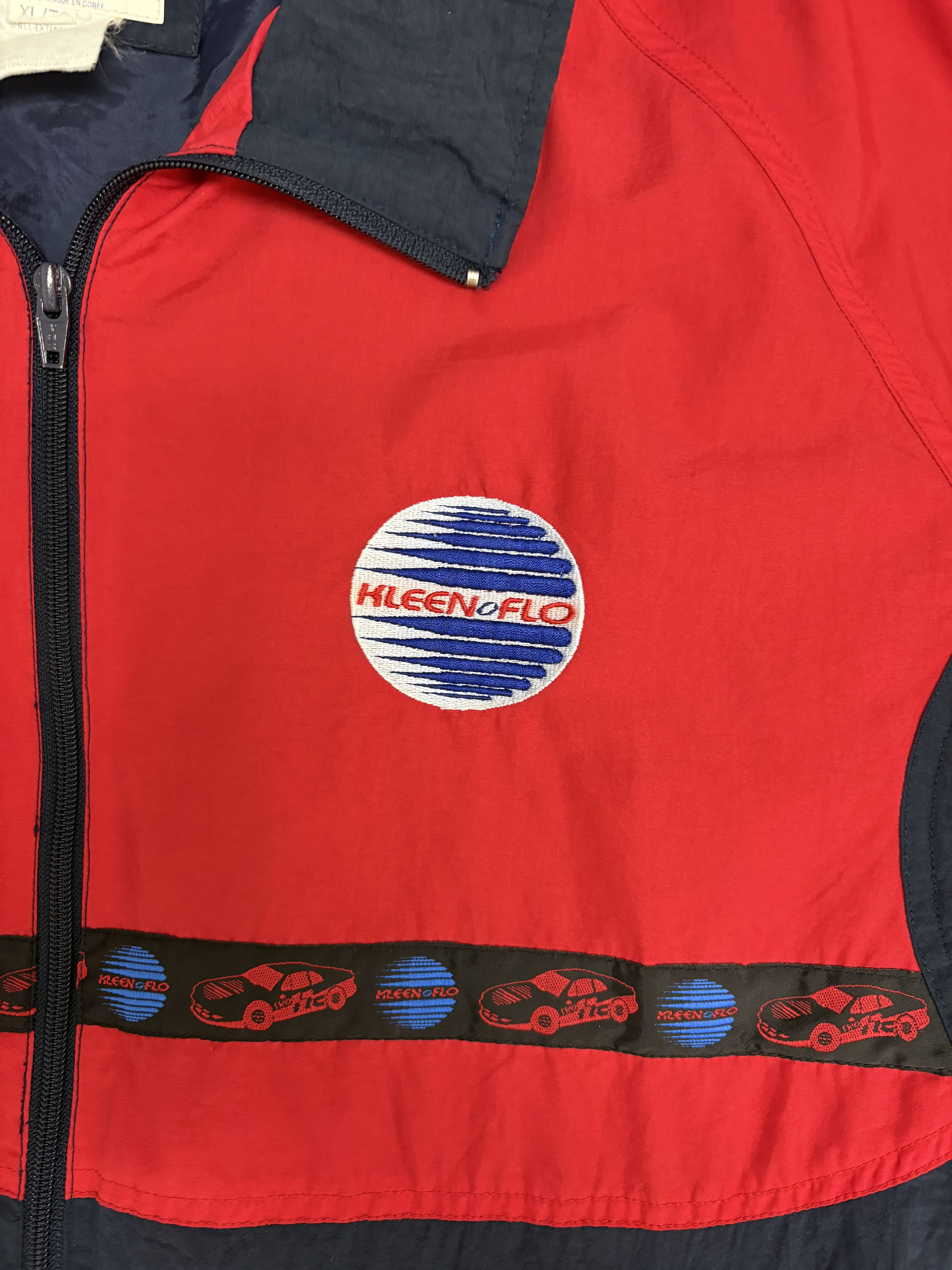 Vintage Kleen Flo Racing Embroidered Vintage Windbreaker Jacket Size US XL / EU 56 / 4 - 2 Thumbnail