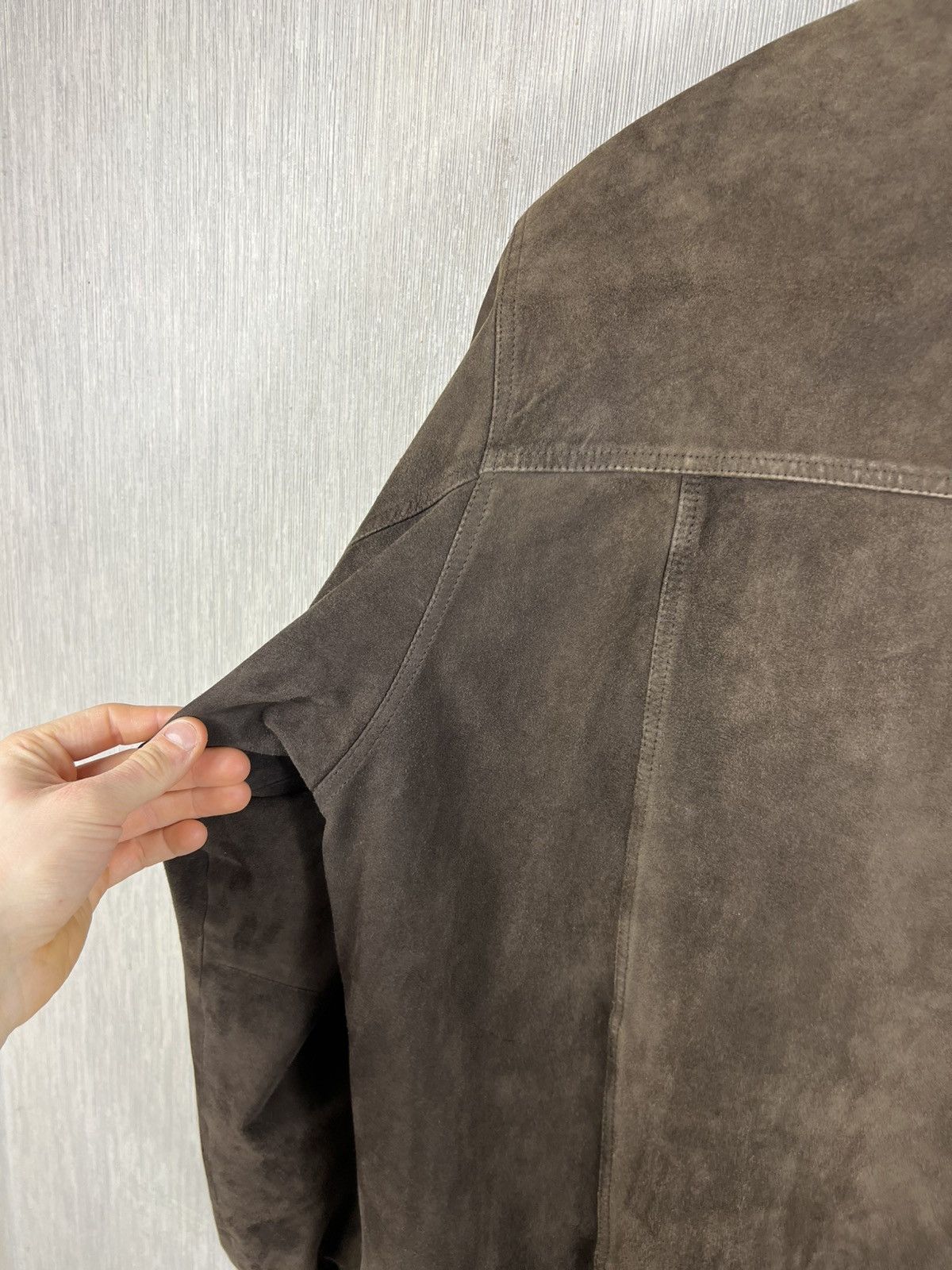 Vintage Vintage 90s Corbalan suede leather bomber aviator jacket Size US L / EU 52-54 / 3 - 19 Thumbnail