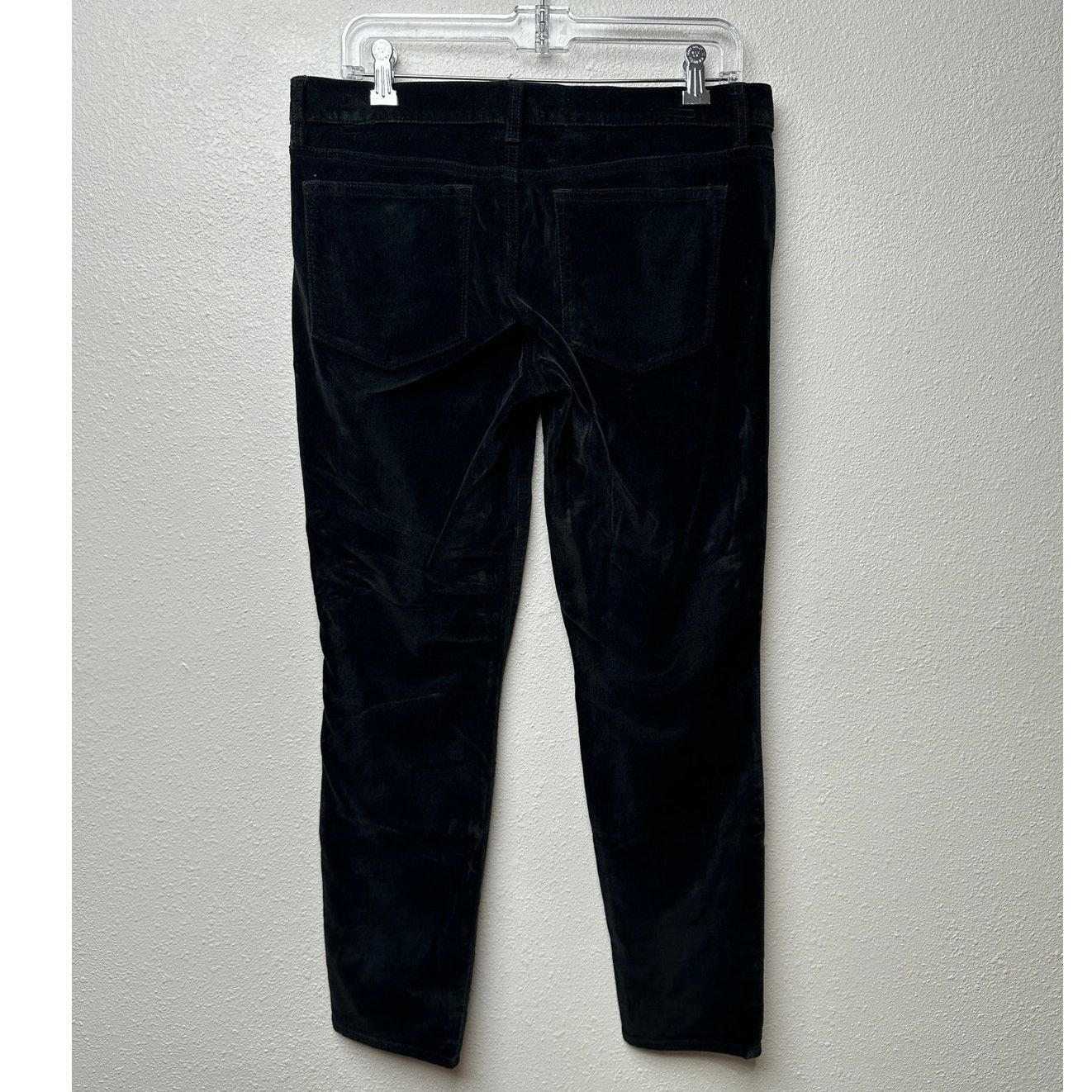 J.Crew J.Crew Pants Black Velour Womens US 30 Toothpick Ankle Size 30" / US 8 / IT 44 - 4 Thumbnail