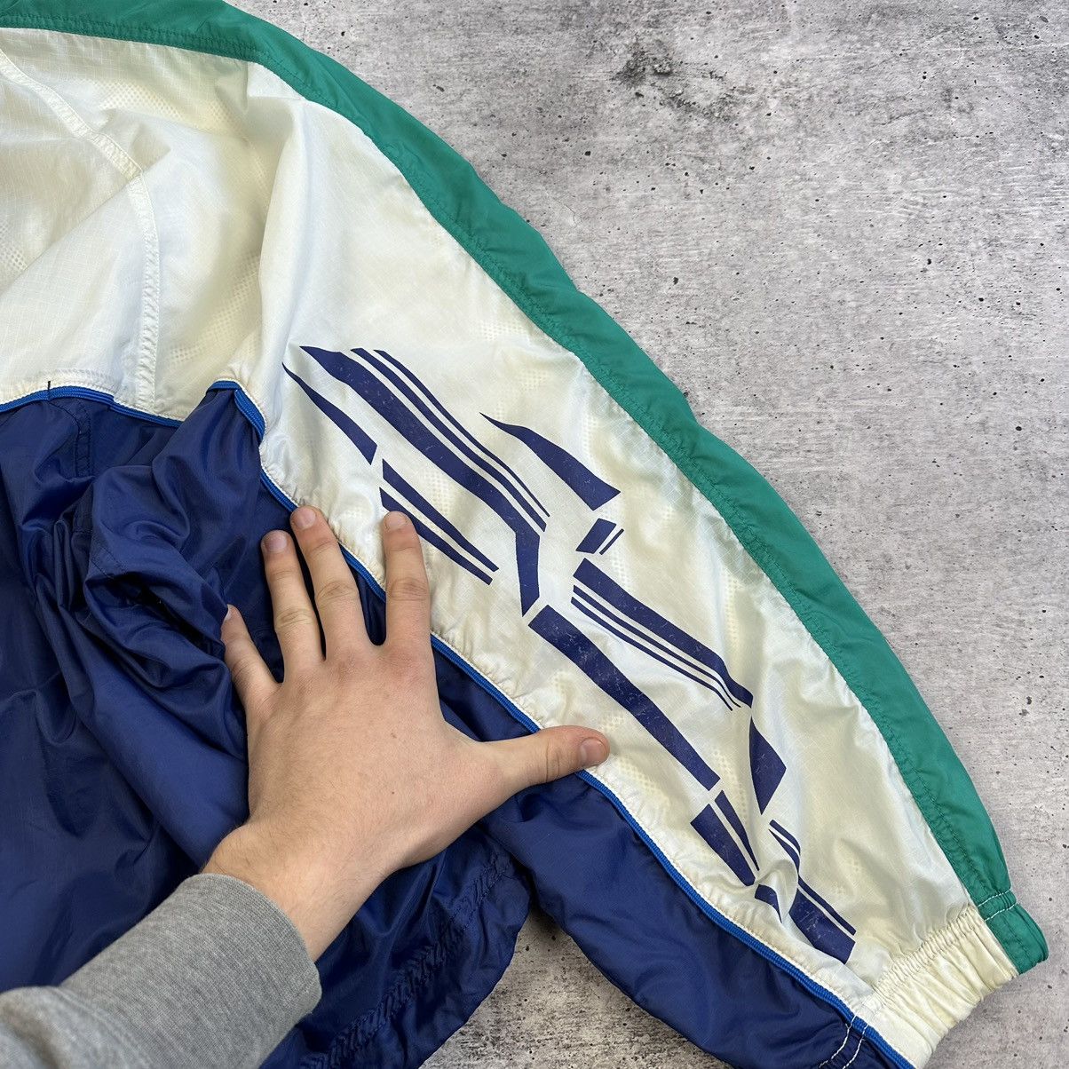 Nike × Vintage Vintage Nike Anorak Jacket Center Logo Oversize 90s Nylon Size US XL / EU 56 / 4 - 19 Thumbnail