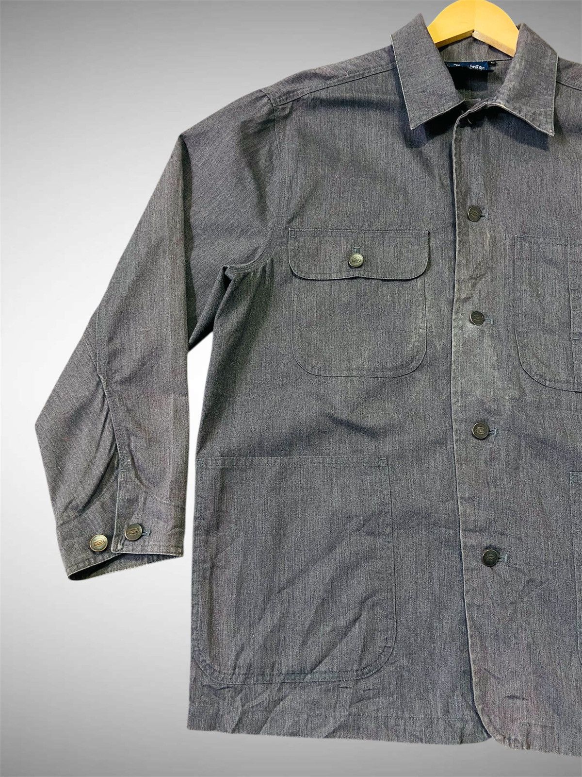 Dickies Vintage Dickies Worker Jacket (Dark Grey) Size US L / EU 52-54 / 3 - 3 Thumbnail