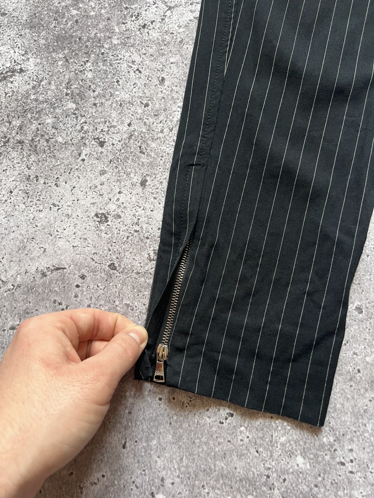 Dolce & Gabbana Dolce & Gabbana Wool Trousers Pants Striped Size 28" / US 6 / IT 42 - 15 Thumbnail