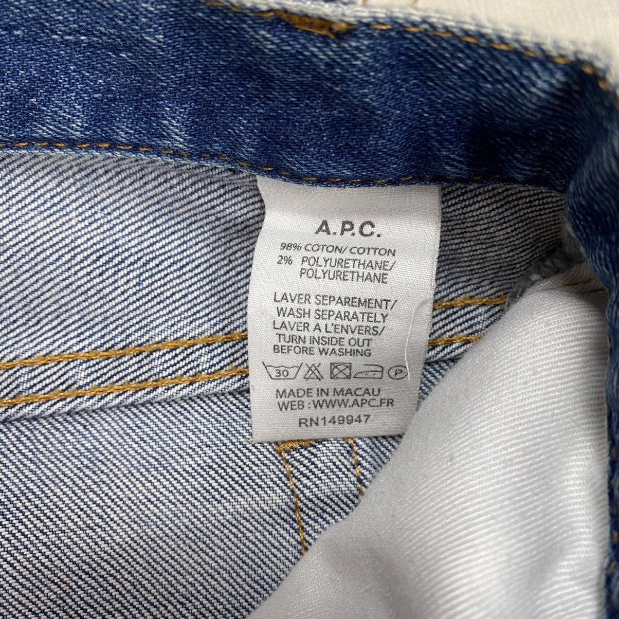 A.P.C. APC Petit New Standard Washed Blue Jeans Size US 34 / EU 50 - 7 Thumbnail