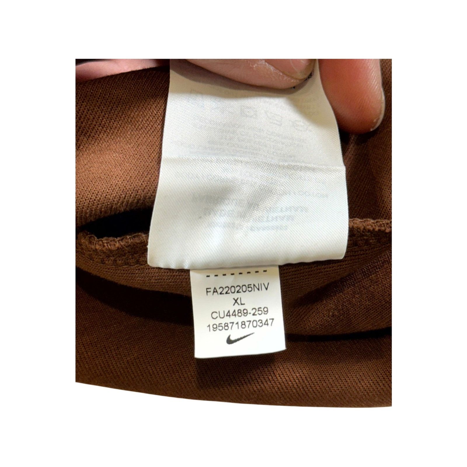 Nike Nike Tech Brown Hoodie Size US XL / EU 56 / 4 - 5 Thumbnail