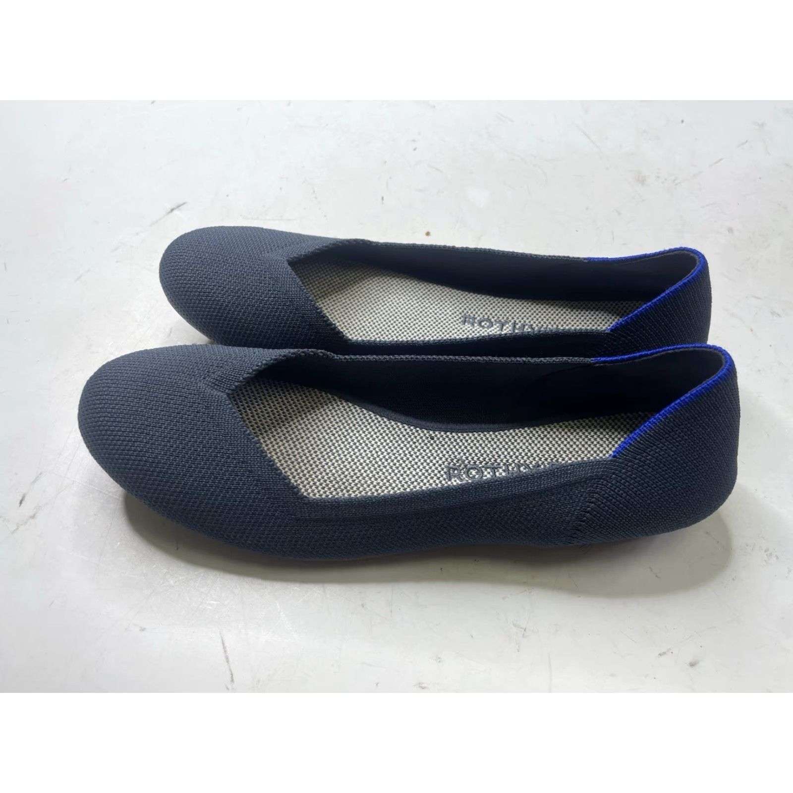 Rothy's Rothy's Flat Ballet Blue Womens 7 Round Toe Shoes Size US 7 / IT 37 - 2 Thumbnail