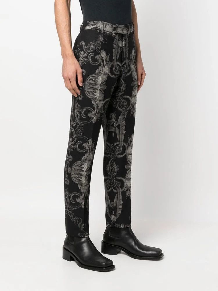 Versace o1y0525 Casual Pant in Black/Silver Size US 36 / EU 52 - 3 Thumbnail