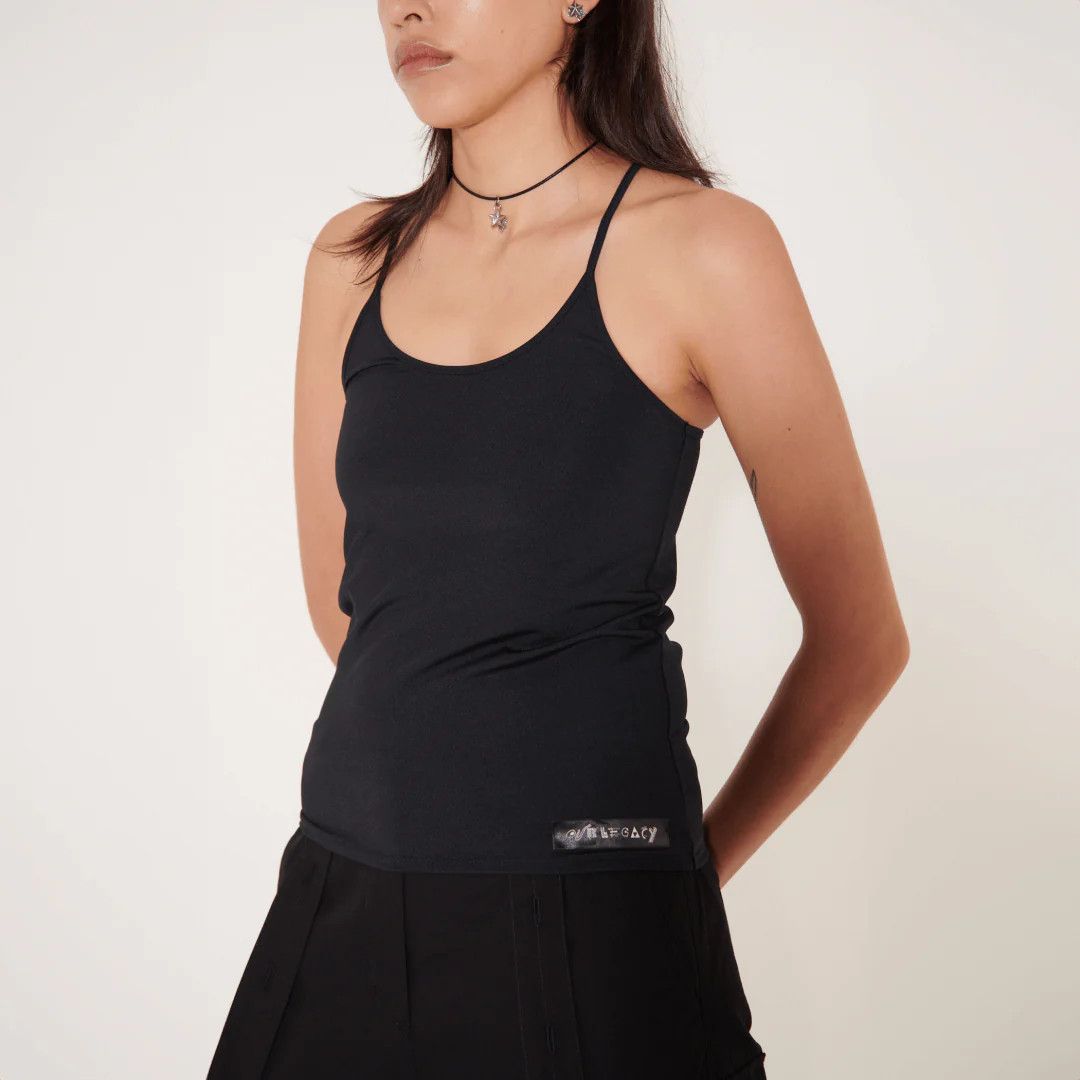 Our Legacy o1mle0524 Slender Tank in Black Size XXS / US 00 / IT 34 - 2 Thumbnail