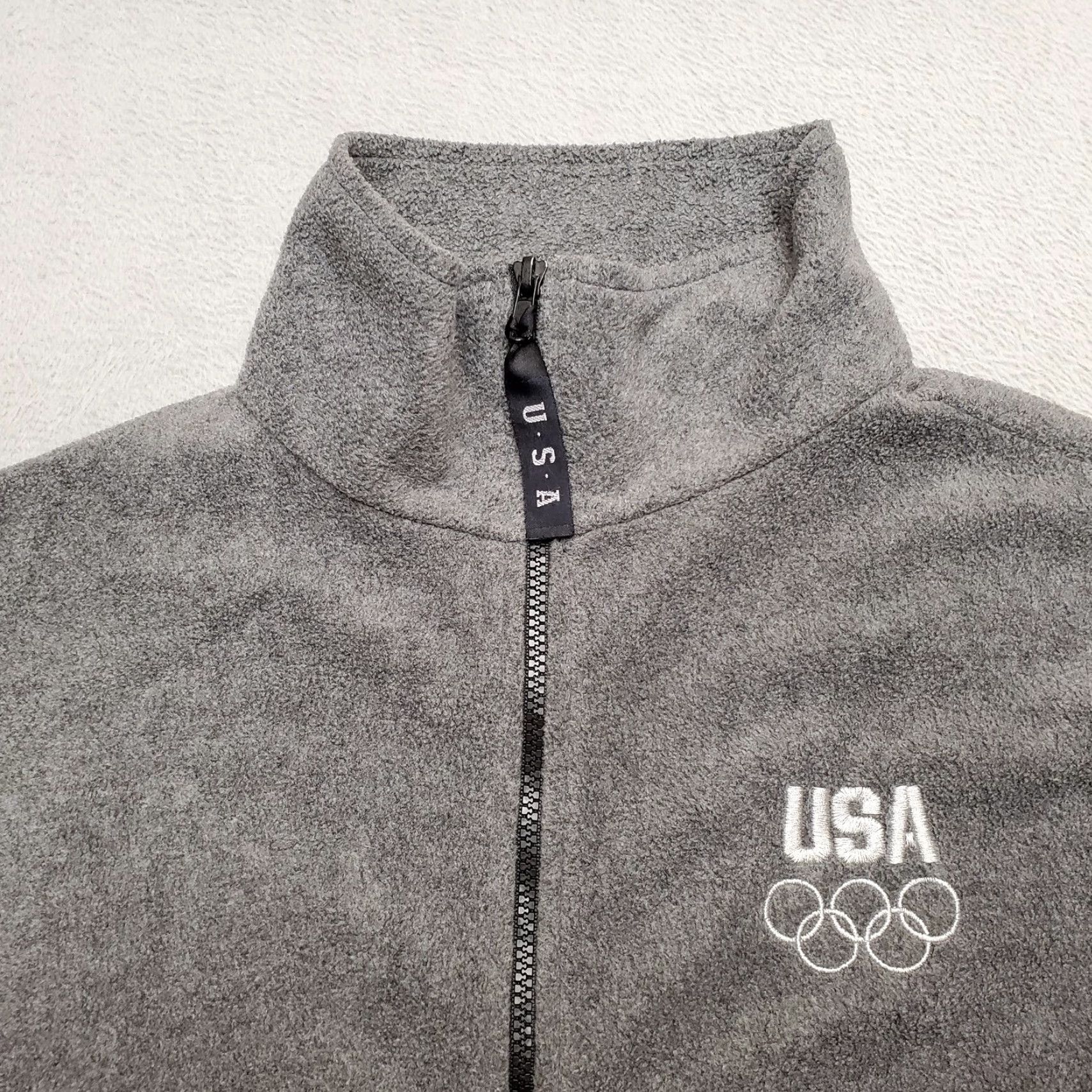 Vintage VINTAGE Olympic Fleece Vest Mens XL Gray Full Zip USA Made Size US XL / EU 56 / 4 - 2 Thumbnail