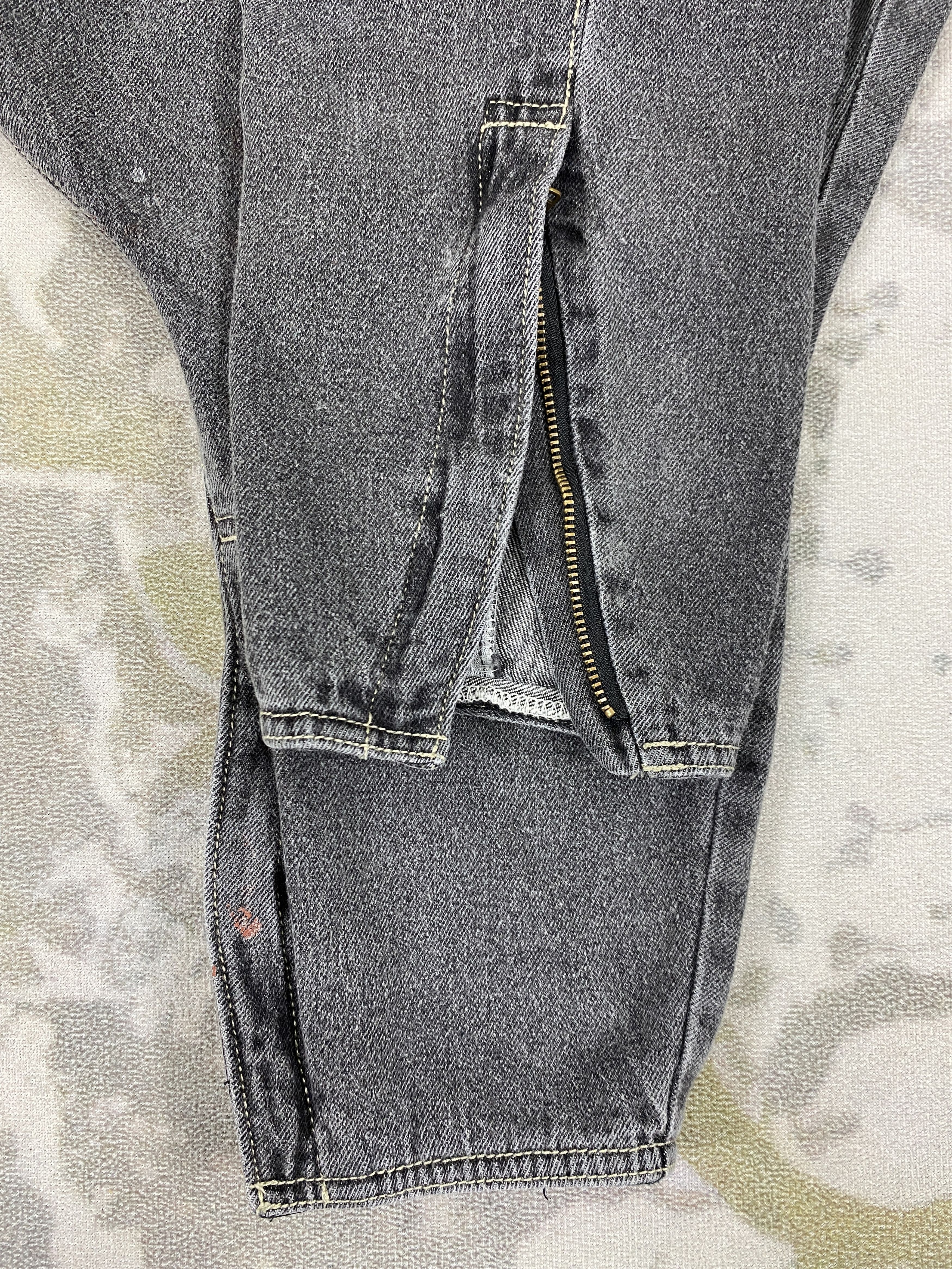 Vintage Distressed Paint Vintage Baggy Jeans 30x40 Denim-JN3574 Size US 30 / EU 46 - 11 Thumbnail