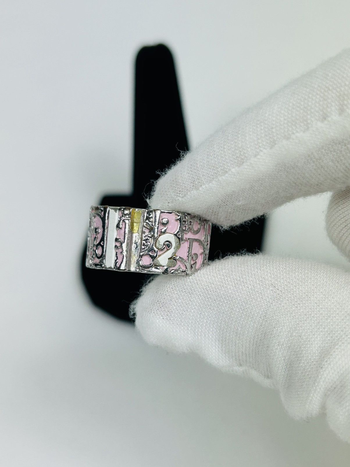 Dior Dior Pink Trotter 2 Ring Size 7 Size ONE SIZE - 4 Thumbnail