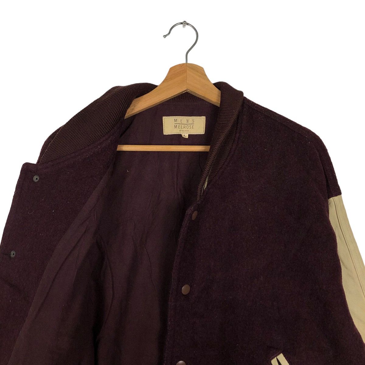 Issey Miyake 🔥90’s Vintage Varisty Jacket Men’s Melrose Leather Big Logo Size US L / EU 52-54 / 3 - 10 Thumbnail