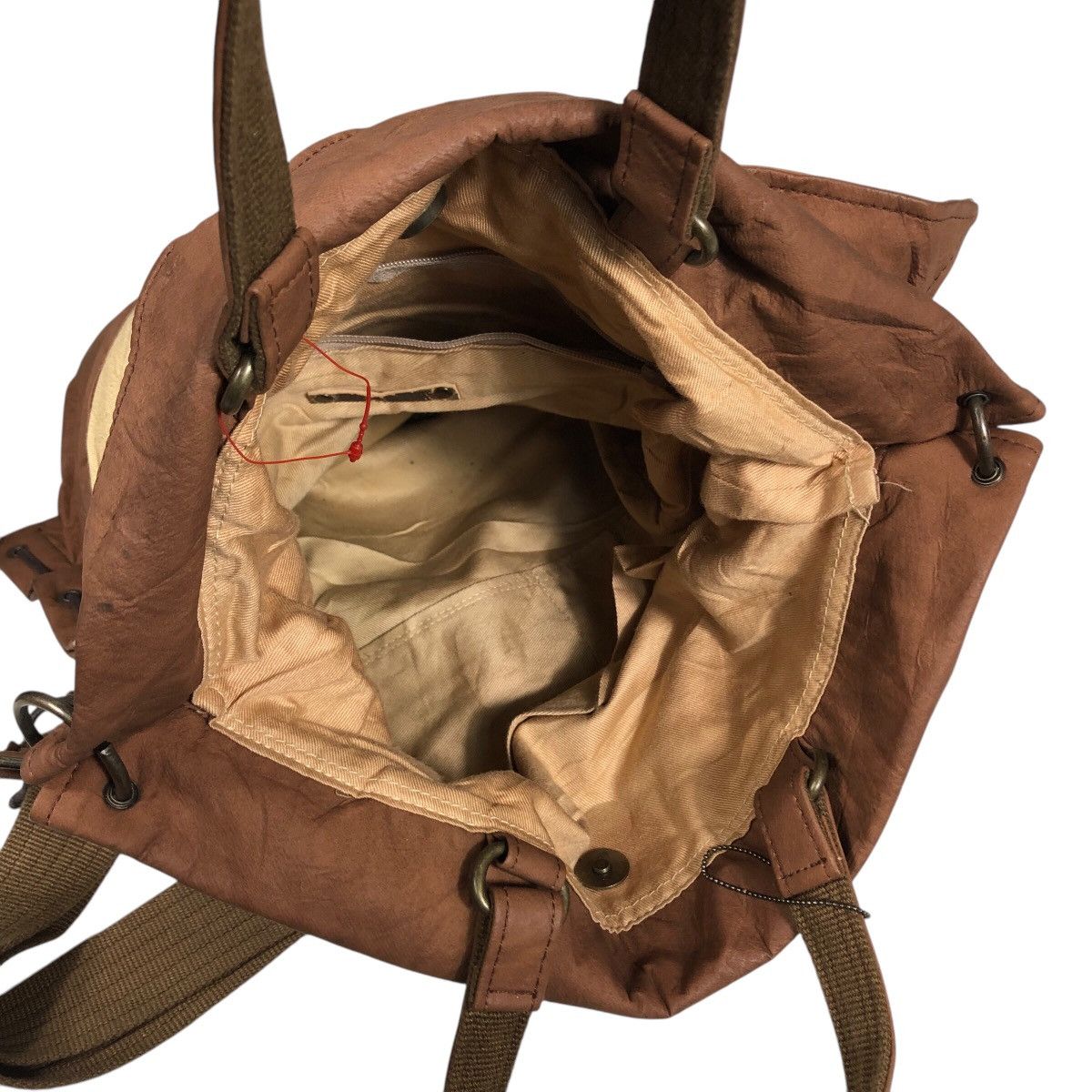 Japanese Brand × Vintage 📌Anti Forme Design Patchwork Bag Rich Brown Kapital Japan Size ONE SIZE - 11 Thumbnail