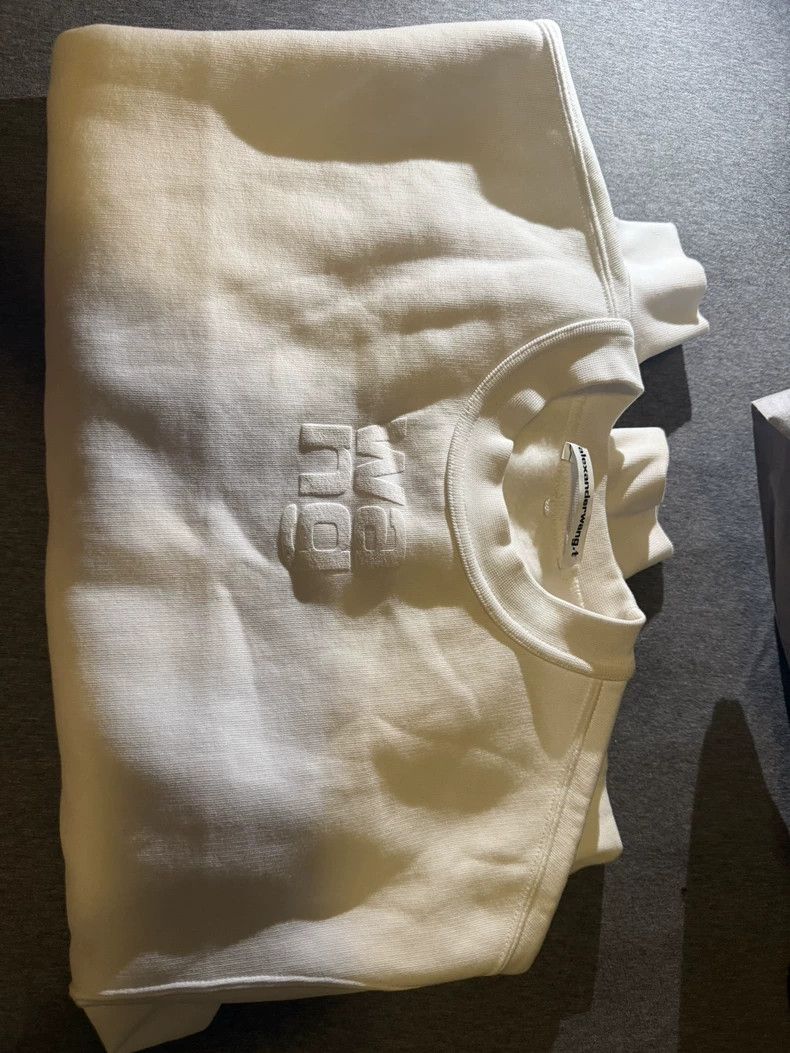 Alexander Wang Alexander Wang White Embroidered Sweatshirt - dmc Size US XS / EU 42 / 0 - 1 Thumbnail