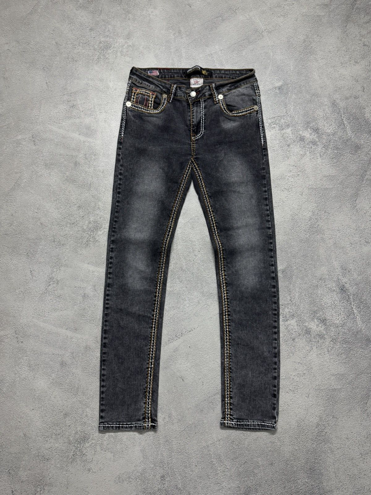 True Religion Vintage Y2k True Religion USA Denim Jeans 90’s Size 33" - 2 Thumbnail