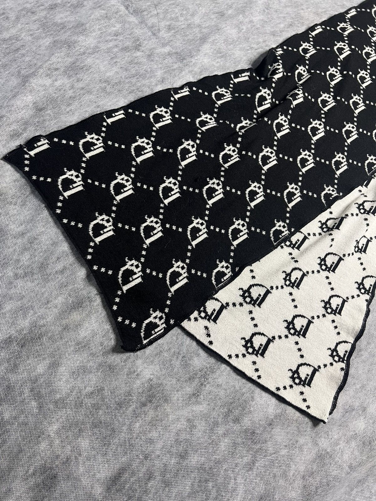 Christian Dior Monsieur Christian Dior Monogram Wool Scarf Size ONE SIZE - 3 Thumbnail