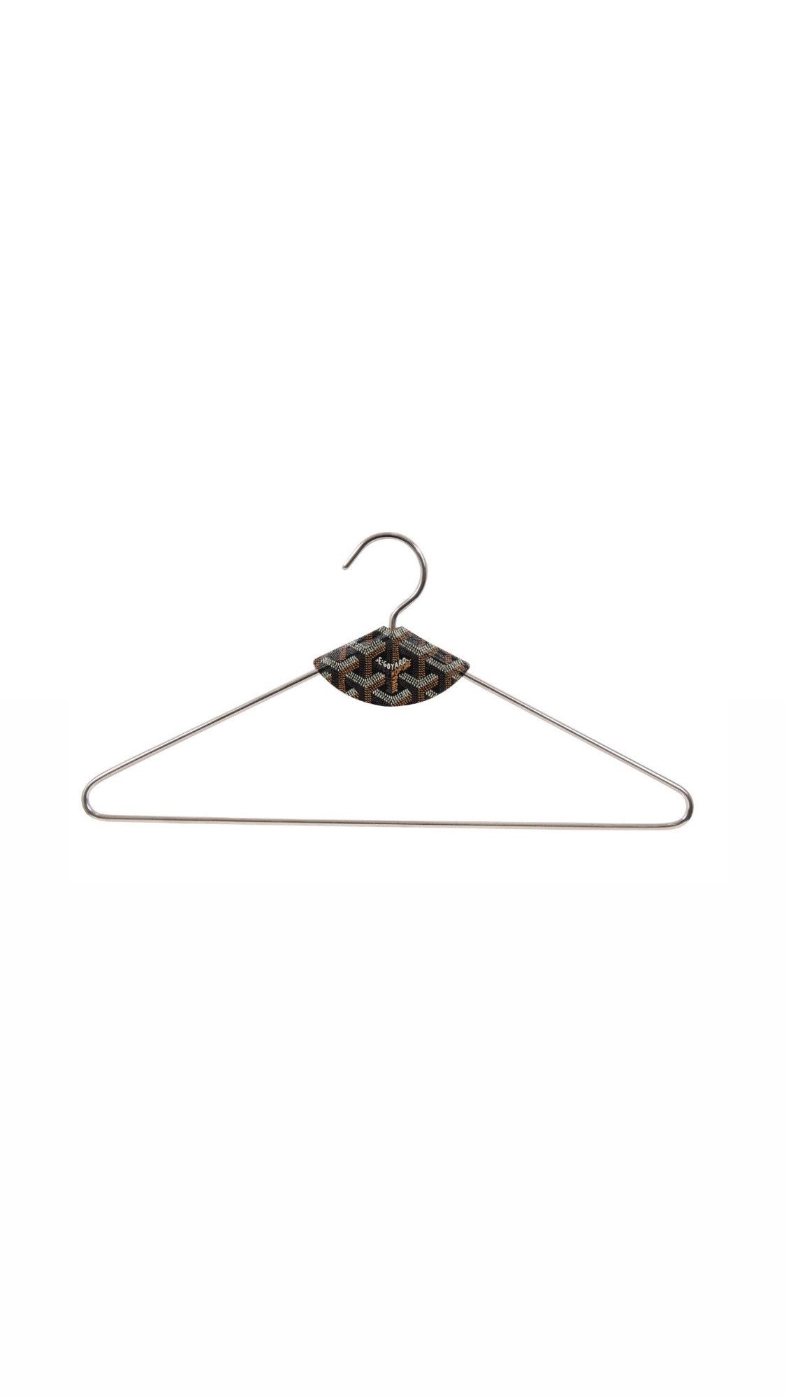 Goyard Black Brown Leather Goyardine Metal Hanger -02080 B Size ONE SIZE - 1 Thumbnail