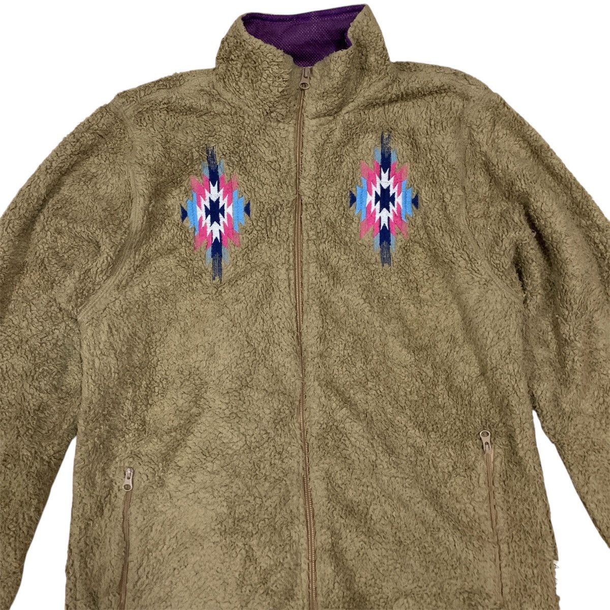 Japanese Brand APOY AW2011 Chimayo Ortega Southwestern Fleece Sweater Size US L / EU 52-54 / 3 - 2 Thumbnail