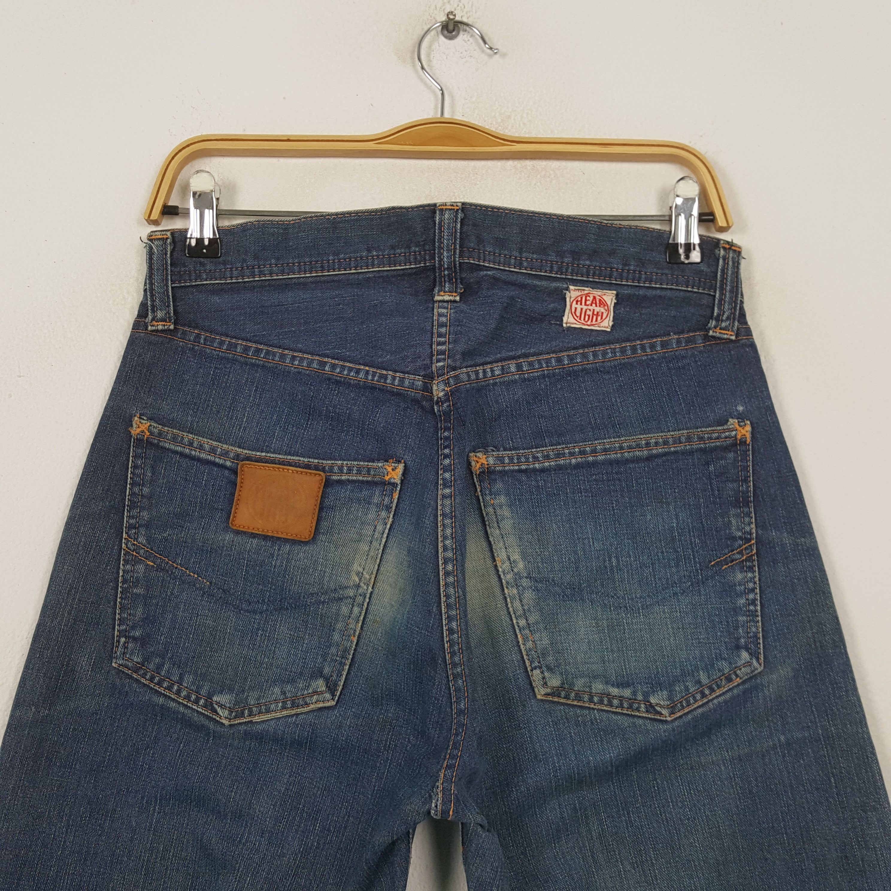 Japanese Brand Vintage Head Light Japanese Brand Distressed Jeans RR13 Size US 30 / EU 46 - 5 Thumbnail