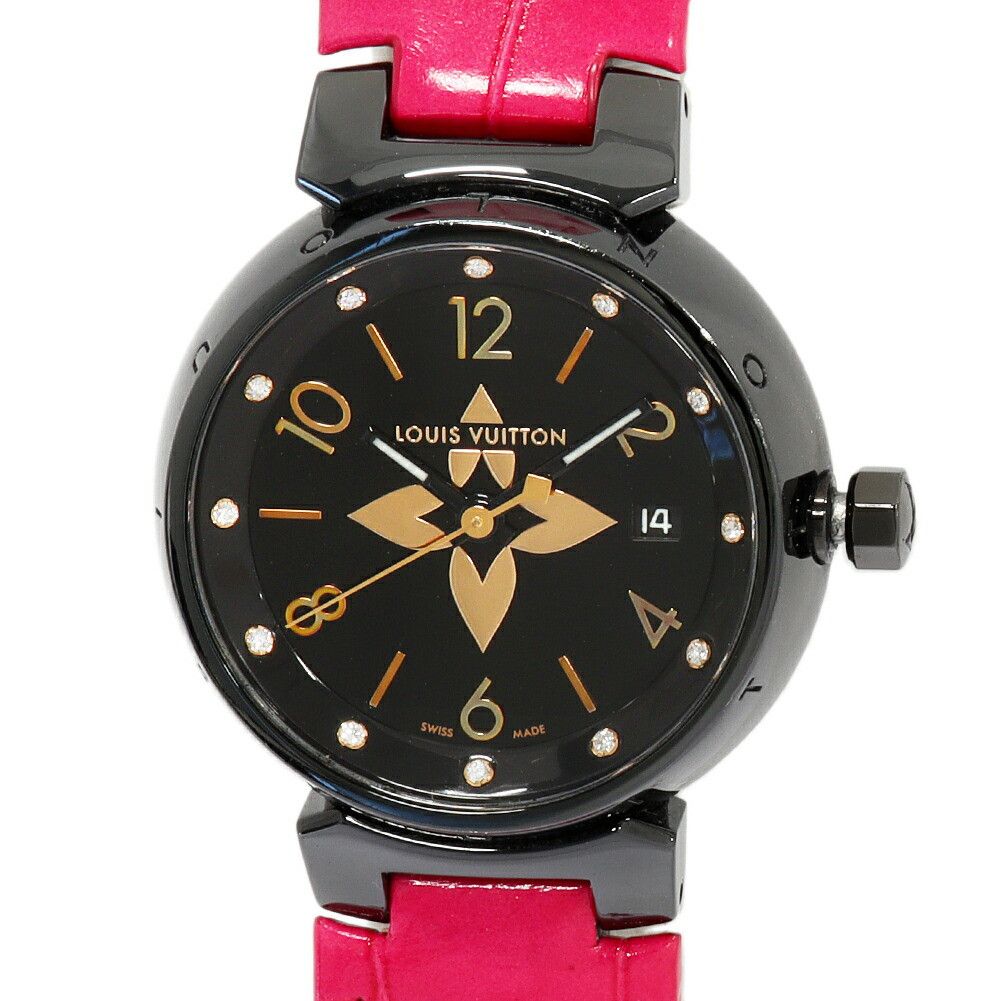 Louis Vuitton Louis Vuitton Louis Vuitton Tambour Stainless Steel Metal Quartz QA047Z Size ONE SIZE - 1 Thumbnail