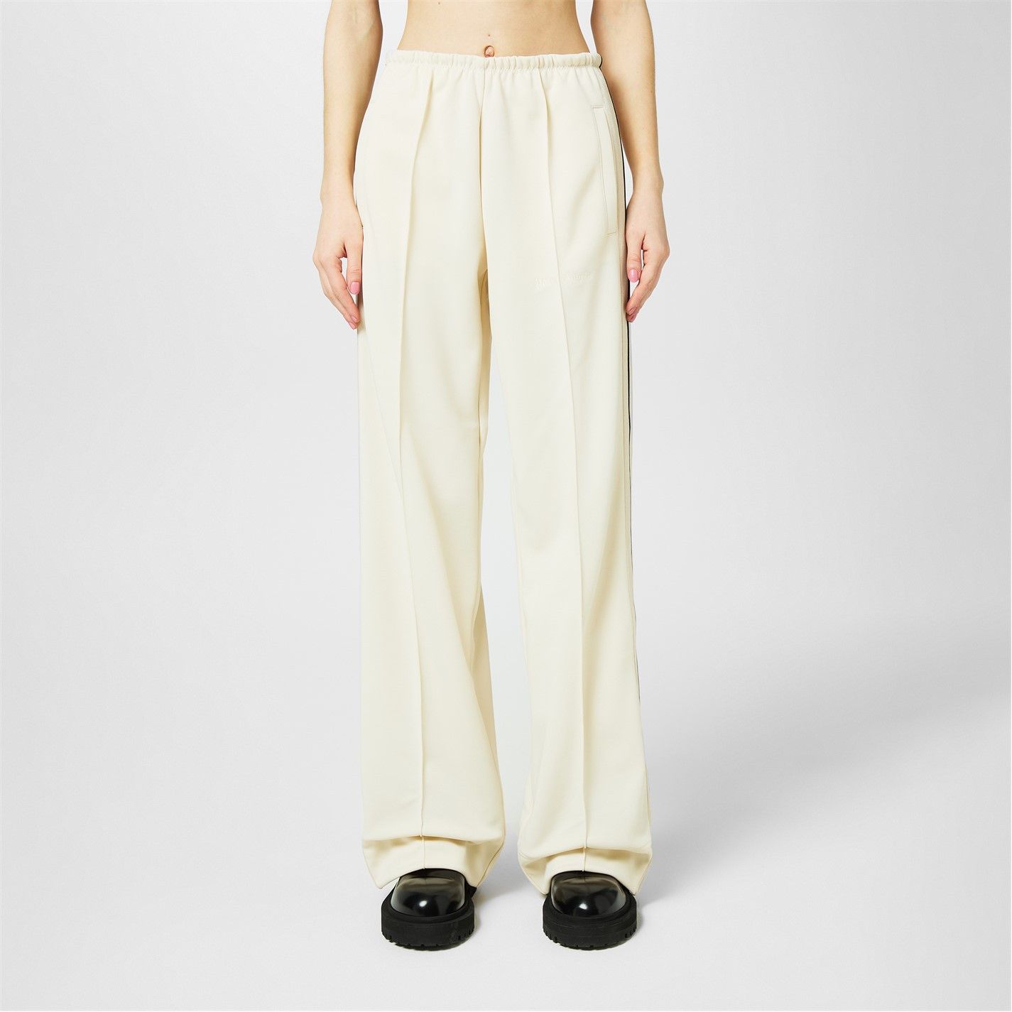 Palm Angels o1g2r1mq0325 Loose Fit Track Pant in Ivory Size 27" / US 4 / IT 40 - 2 Thumbnail